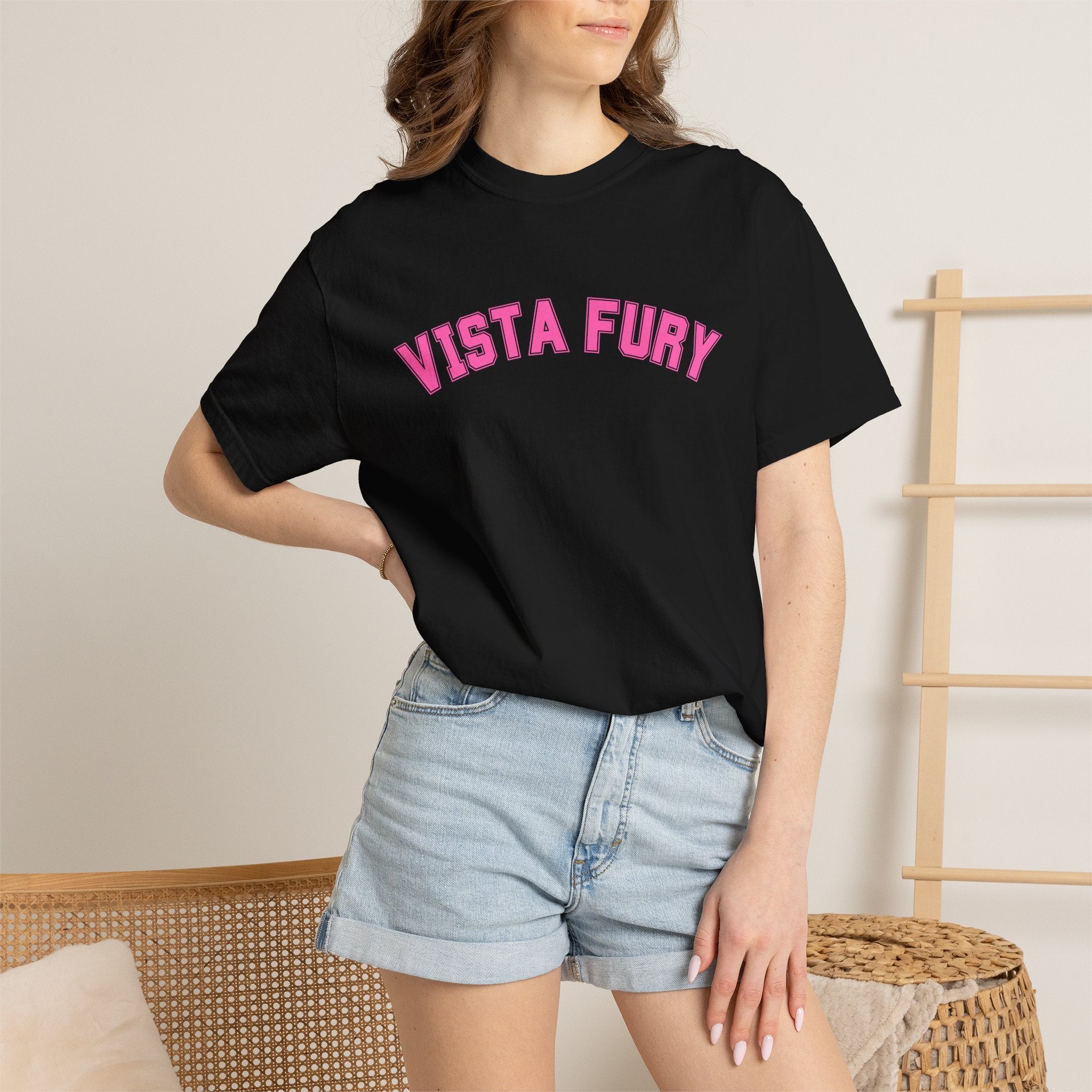 Vista Fury Personalized Soccer Tee — Women's Soccer Graphic T-Shirt