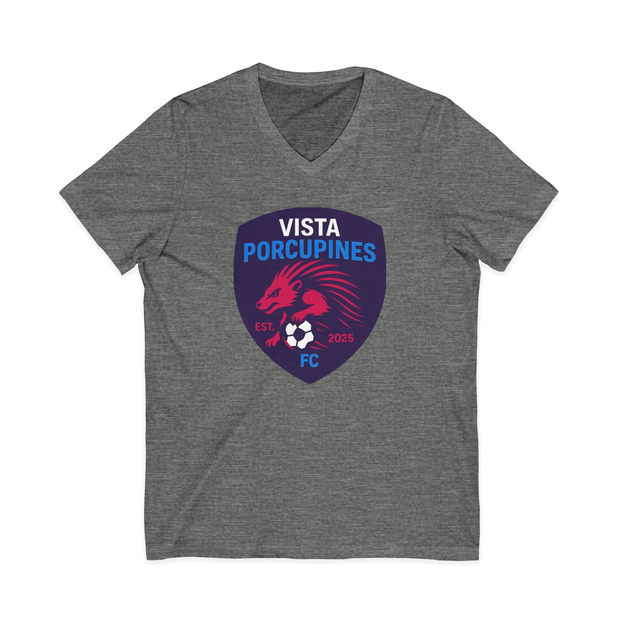VISTA Porcupines ADULT Unisex Jersey Short Sleeve V-Neck Tee