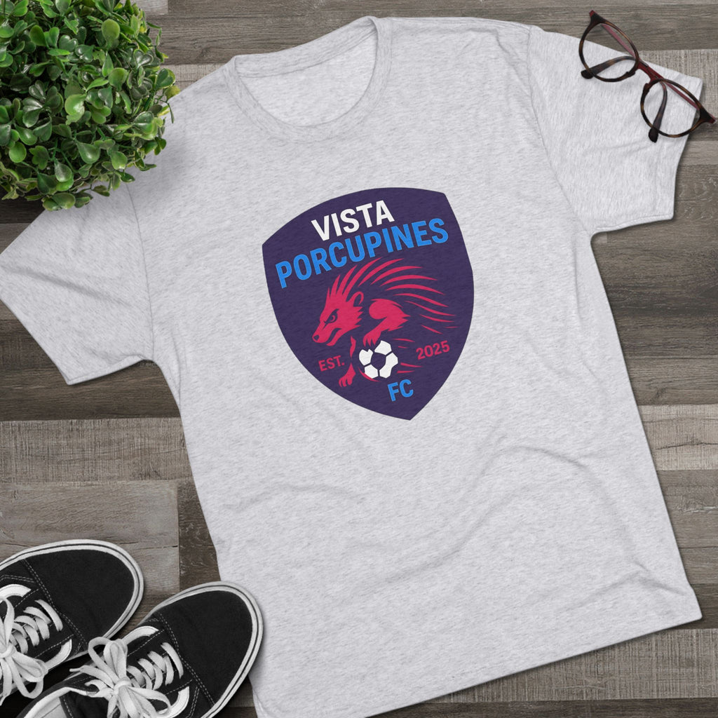 VISTA Porcupines ADULT Unisex Tri-Blend Crew Tee, ultimate softness