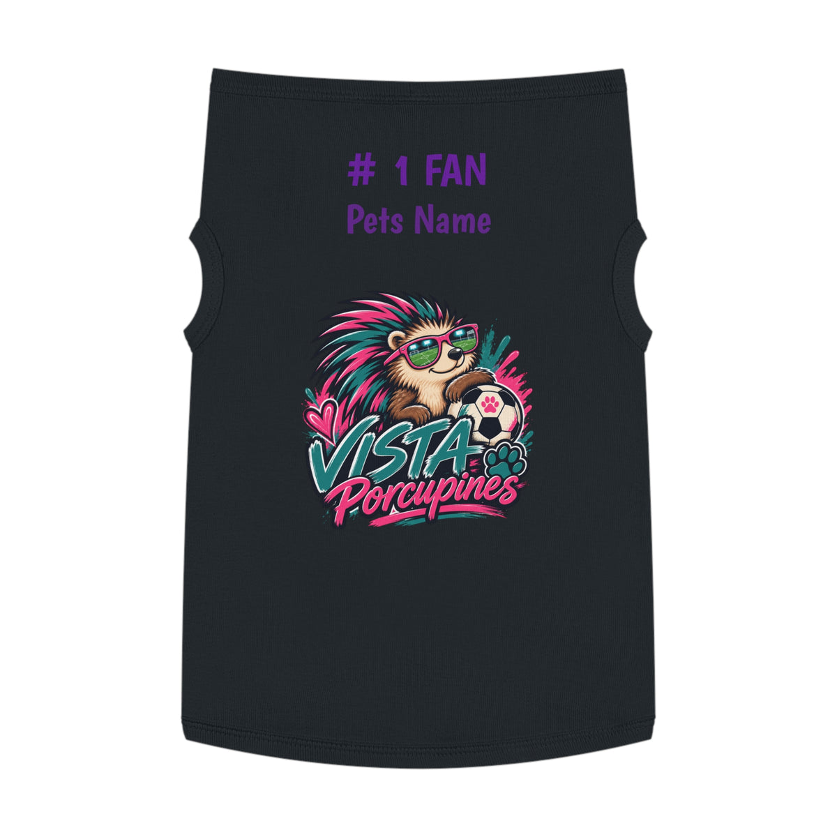 VISTA Porcupines 1 Fan Personalized Dog Shirt