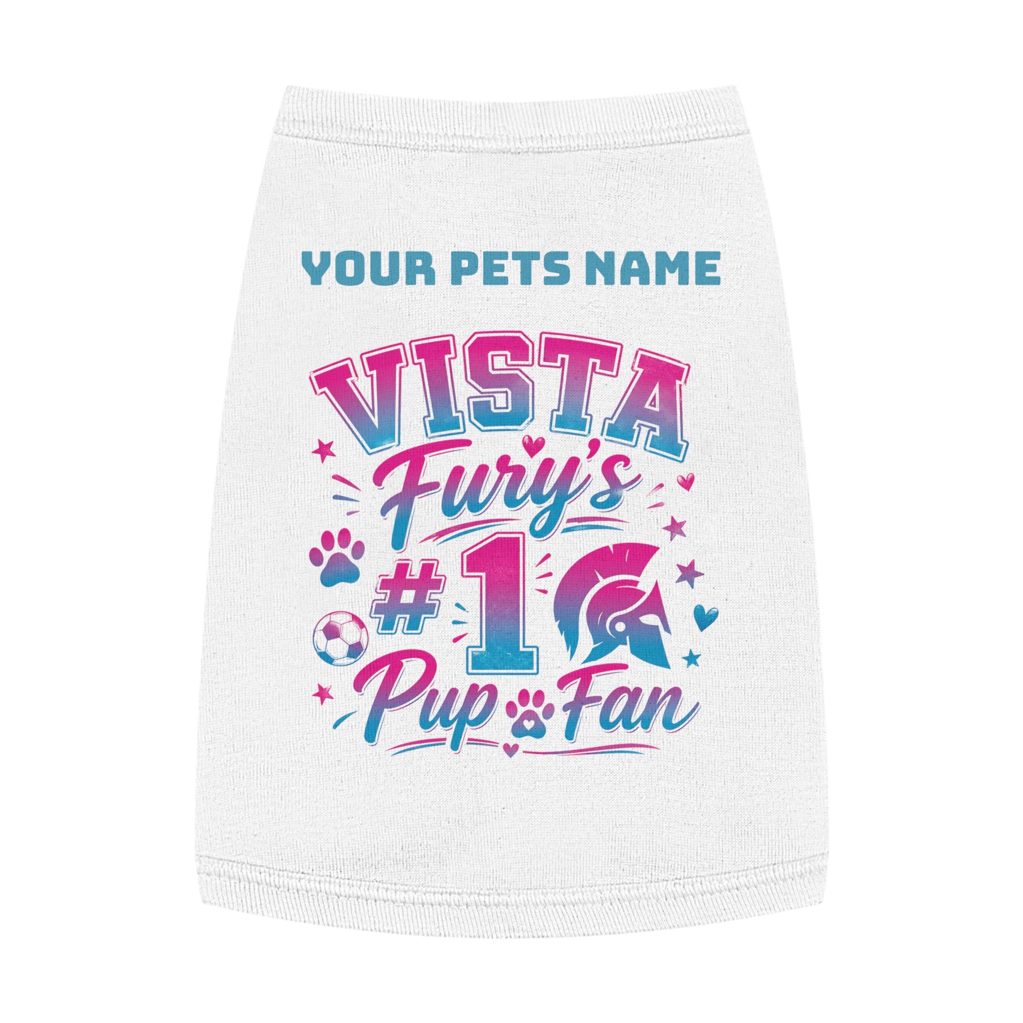 Vista Fury's #1 Pup Fan Pet Tank Top