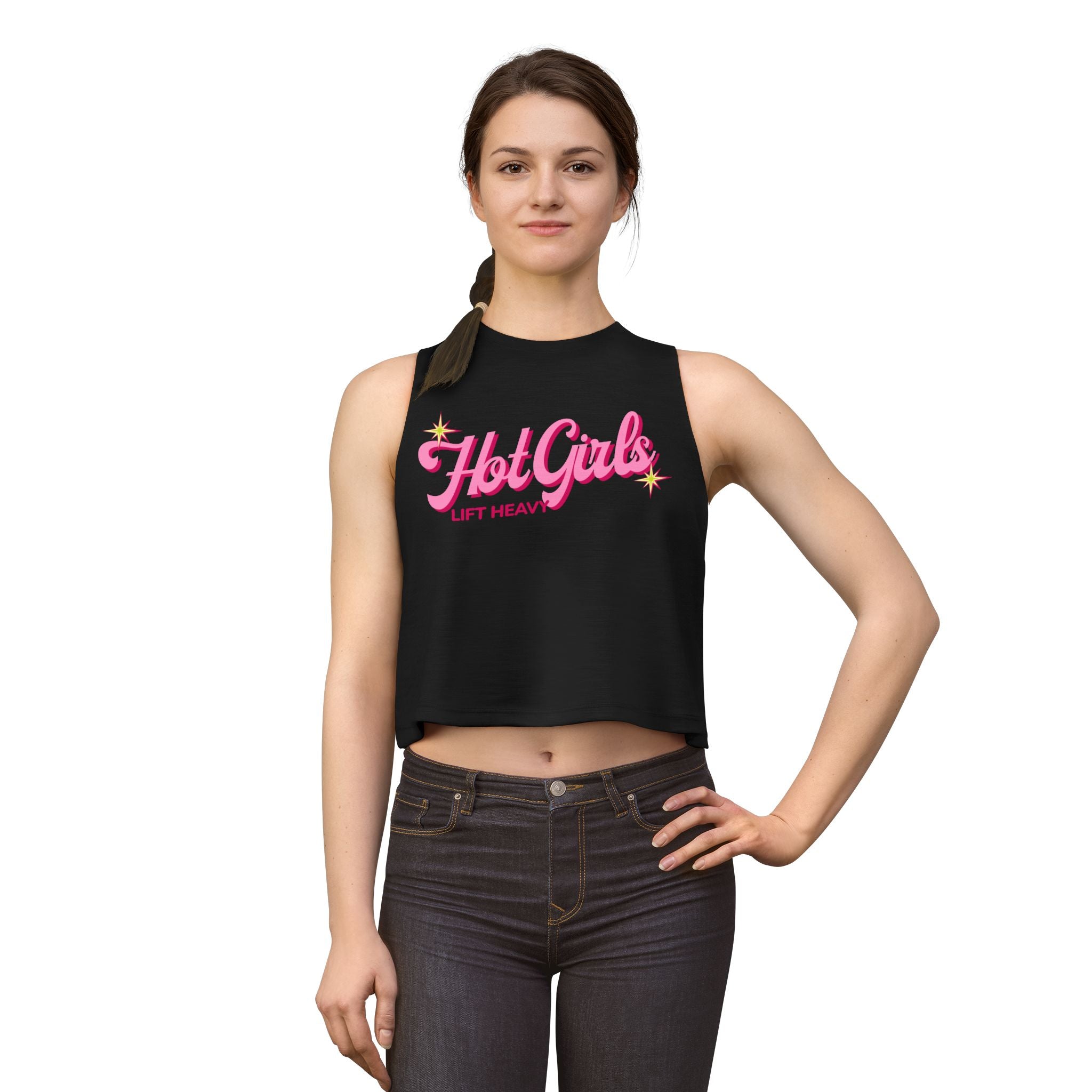 Hot Girls Lift Heavy Crop Top