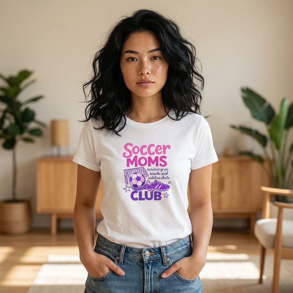 Soccer Moms Club T-Shirt — Women’s Semi-fitted Tee - VISTA Porcupines