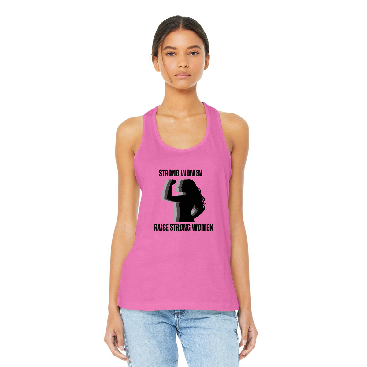 "Strong Women Raise Strong Women" Racerback Tank