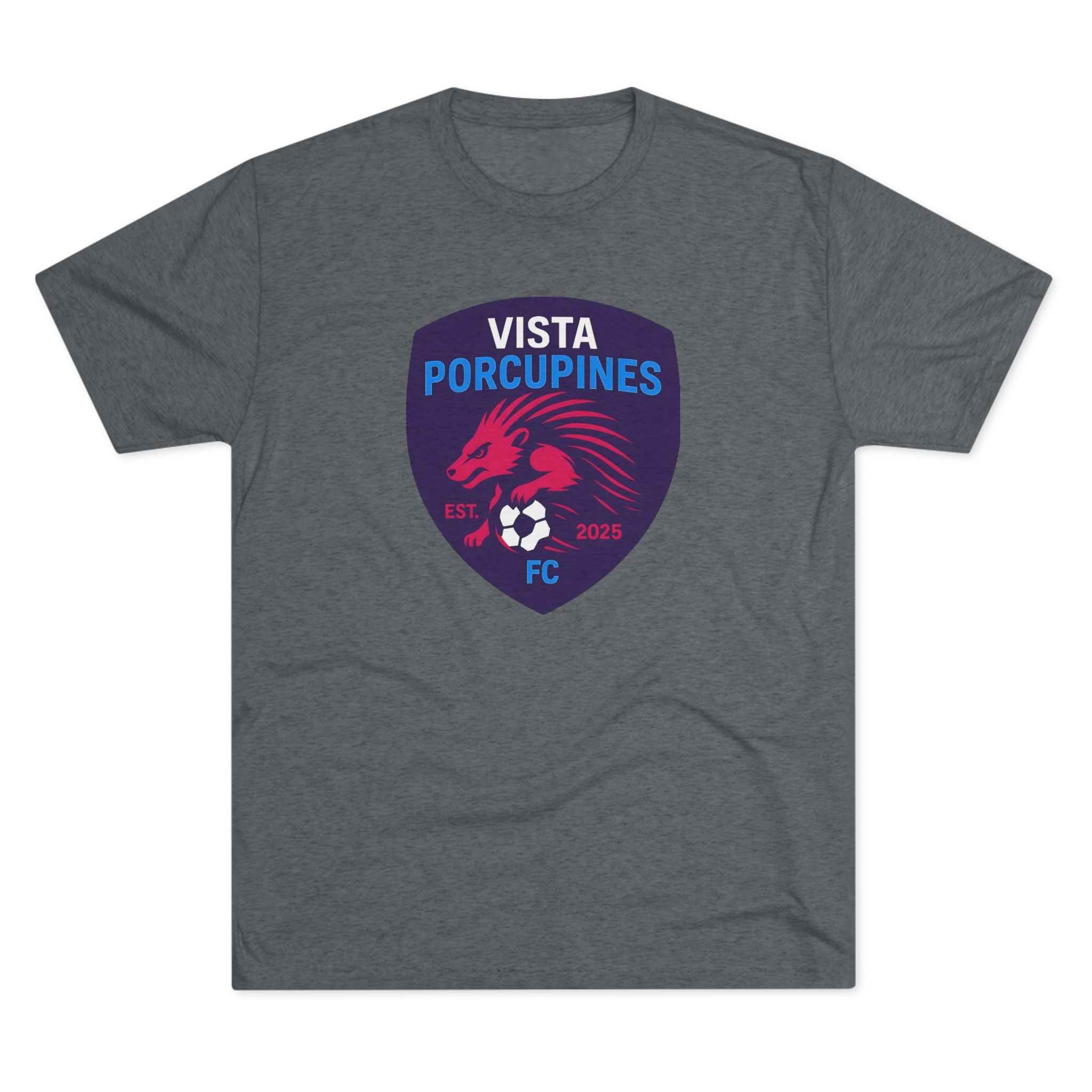 VISTA Porcupines ADULT Unisex Tri-Blend Crew Tee, ultimate softness