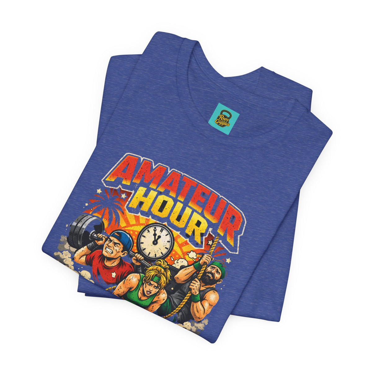 Amateur Hour CrossFit Tee — "Barely Trying, Always Dying" Fitness Graphic Shirt