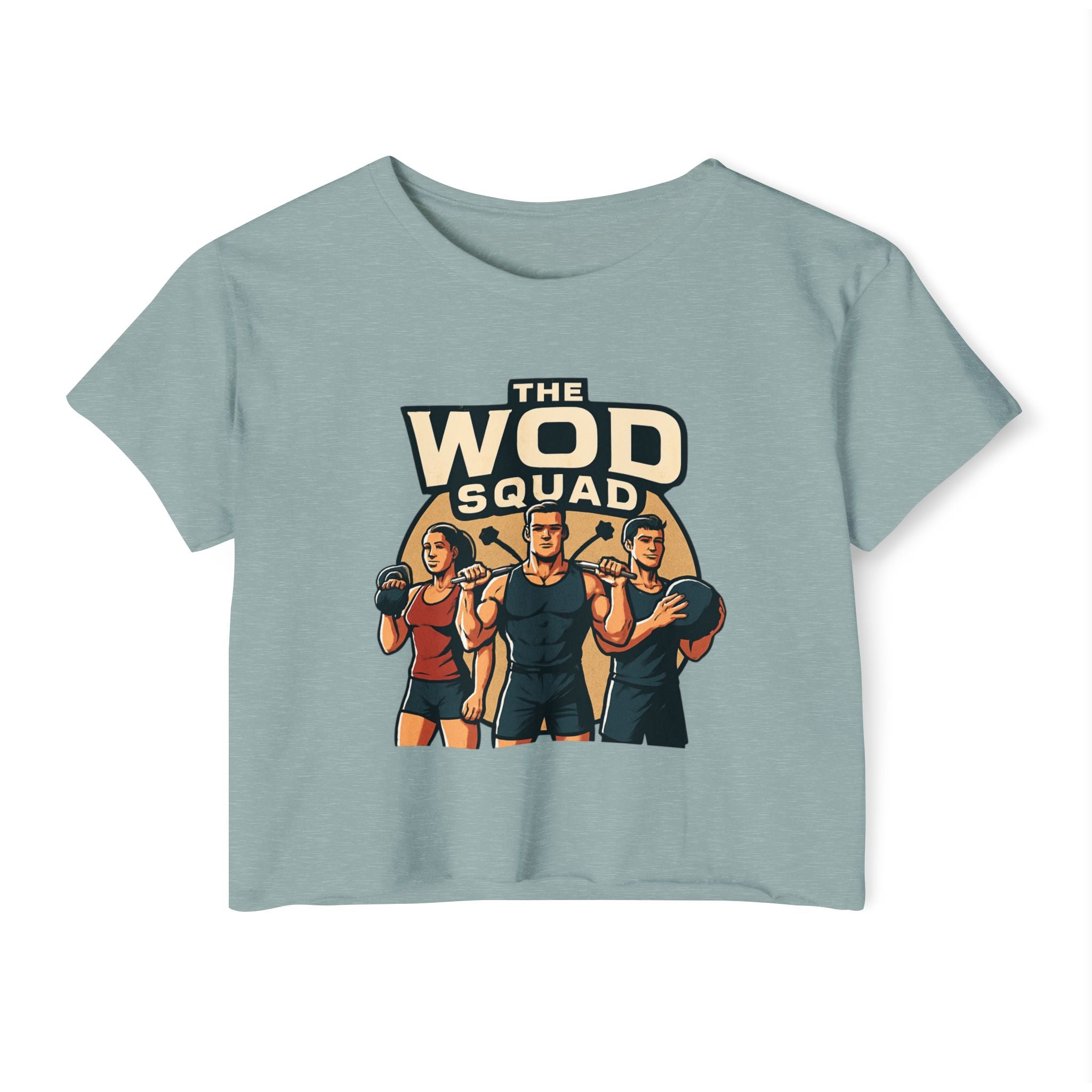 WOD Squad Crop Top — "Friends Don’t Let Friends Skip WODs" Women’s Fitness Festival Tee