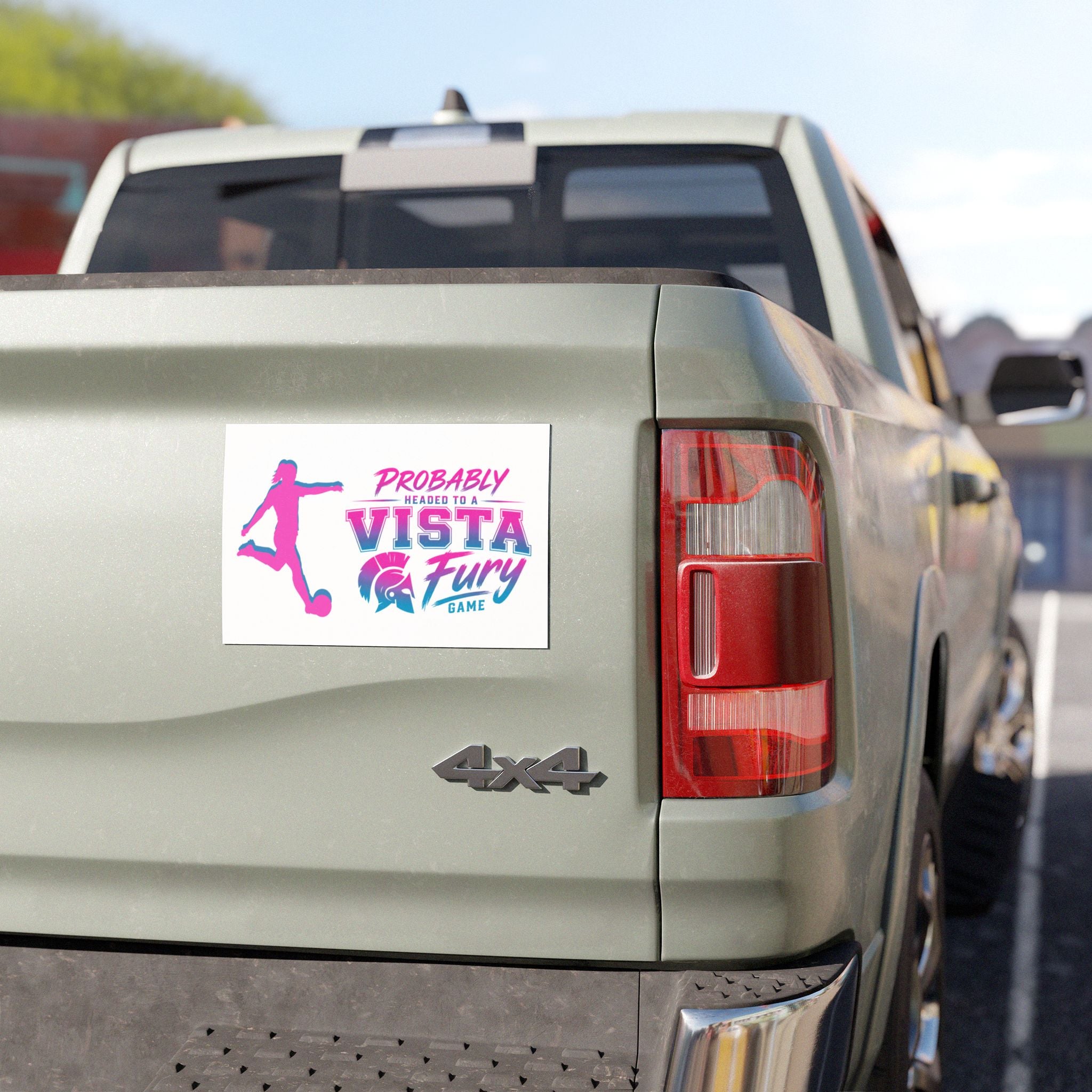 Car Magnet — "Probably Headed to a Vista Fury Game" Soccer Fan Magnet