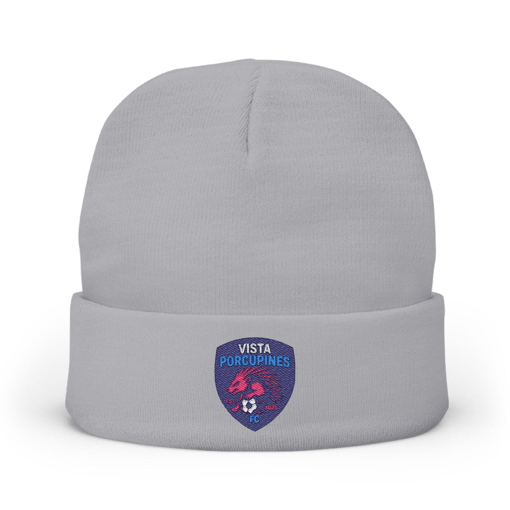 VISTA Porcupines Cozy Knit Beanie with Embroidered Patch