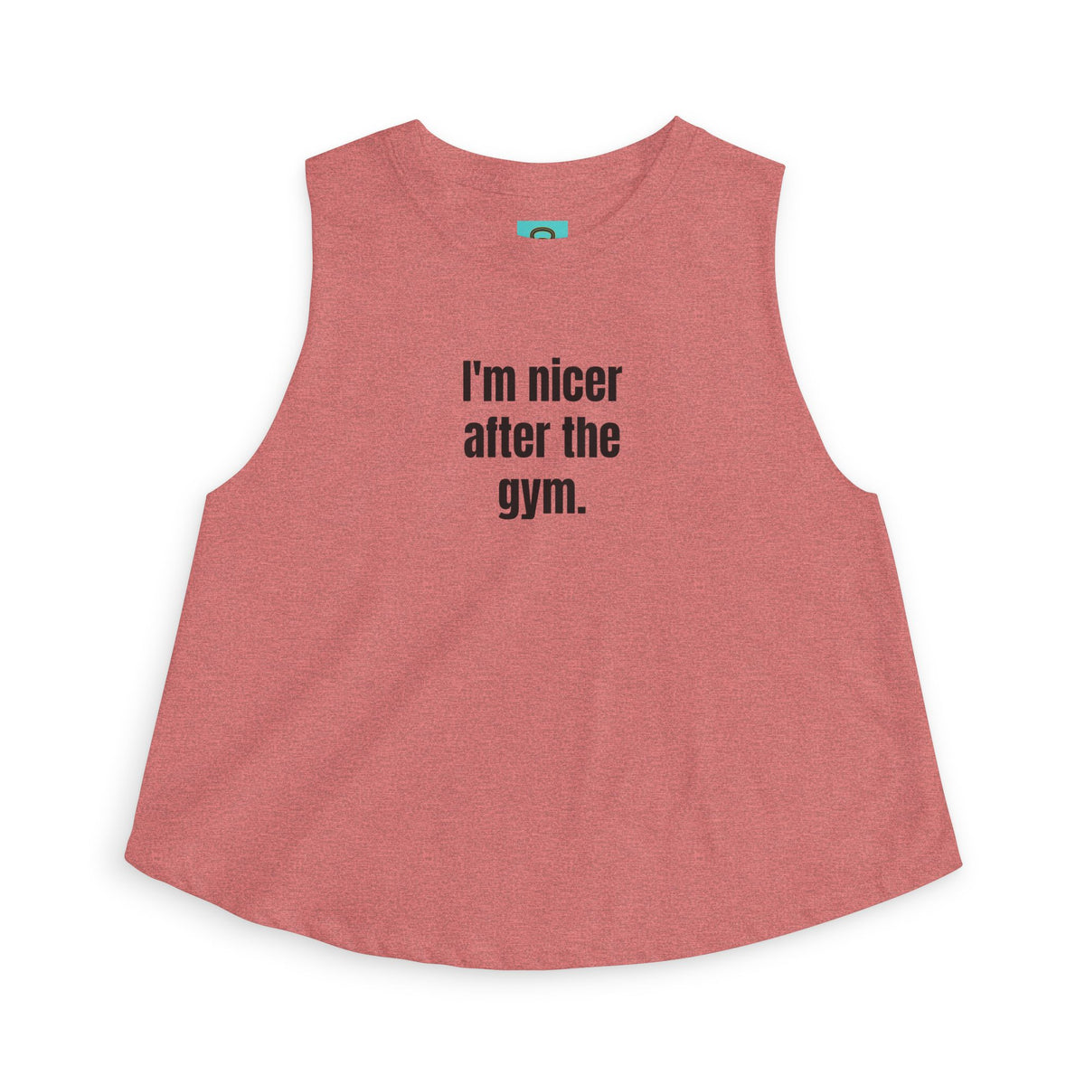 I'm Nicer After the Gym Crop Top — Women's Workout Tank