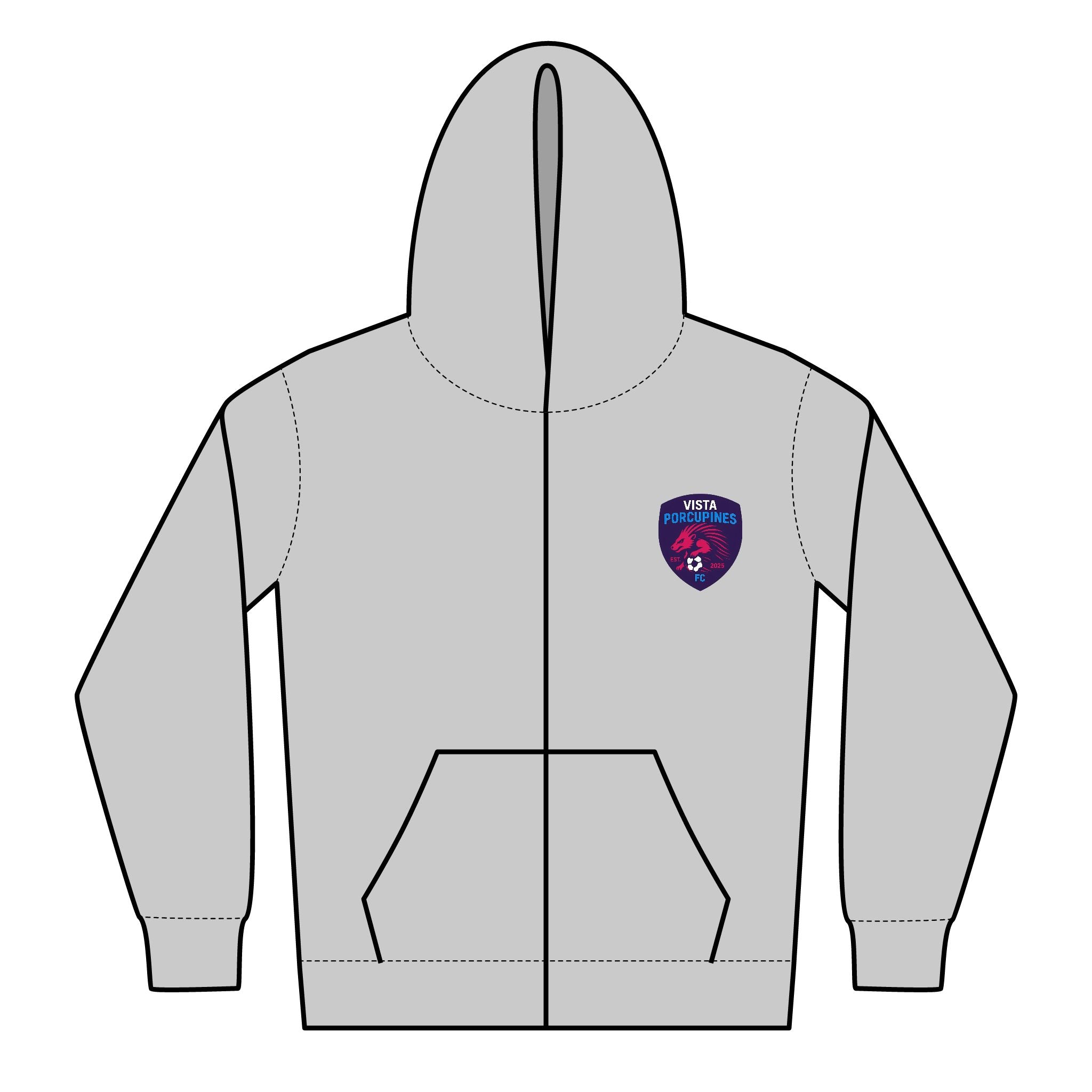 VISTA Porcupines- YOUTH Zipped Hoodie
