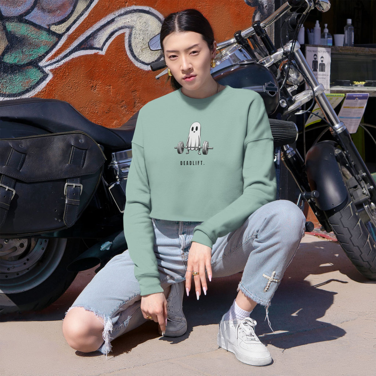 Ghostlift Women's Cropped Sweatshirt