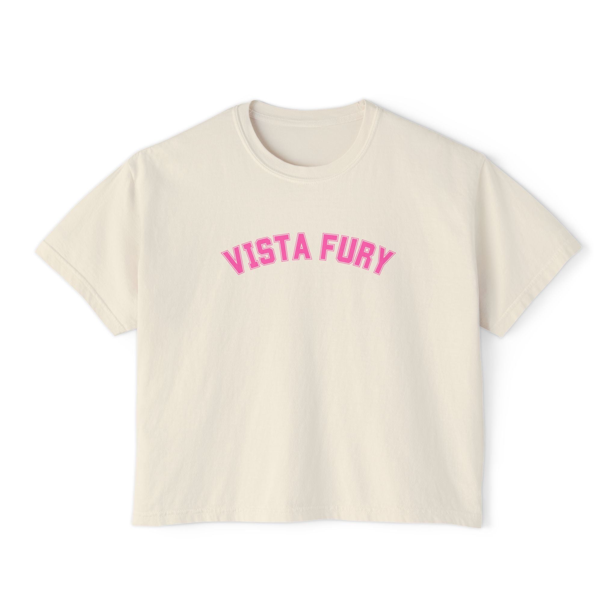 VISTA Fury Personalized Soccer Player Women's Boxy Tee
