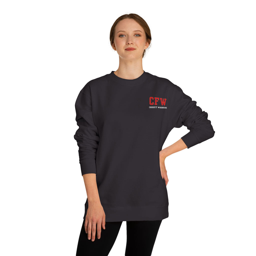 Crewneck Sweatshirt — "I’m Nicer After CrossFit" CrossFit Woodridge Gym Apparel