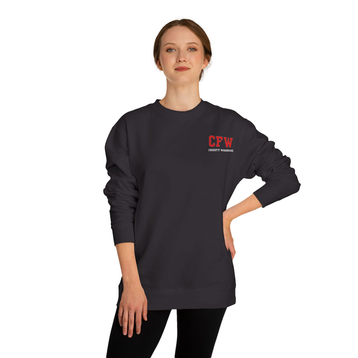 Crewneck Sweatshirt — "I’m Nicer After CrossFit" CrossFit Woodridge Gym Apparel