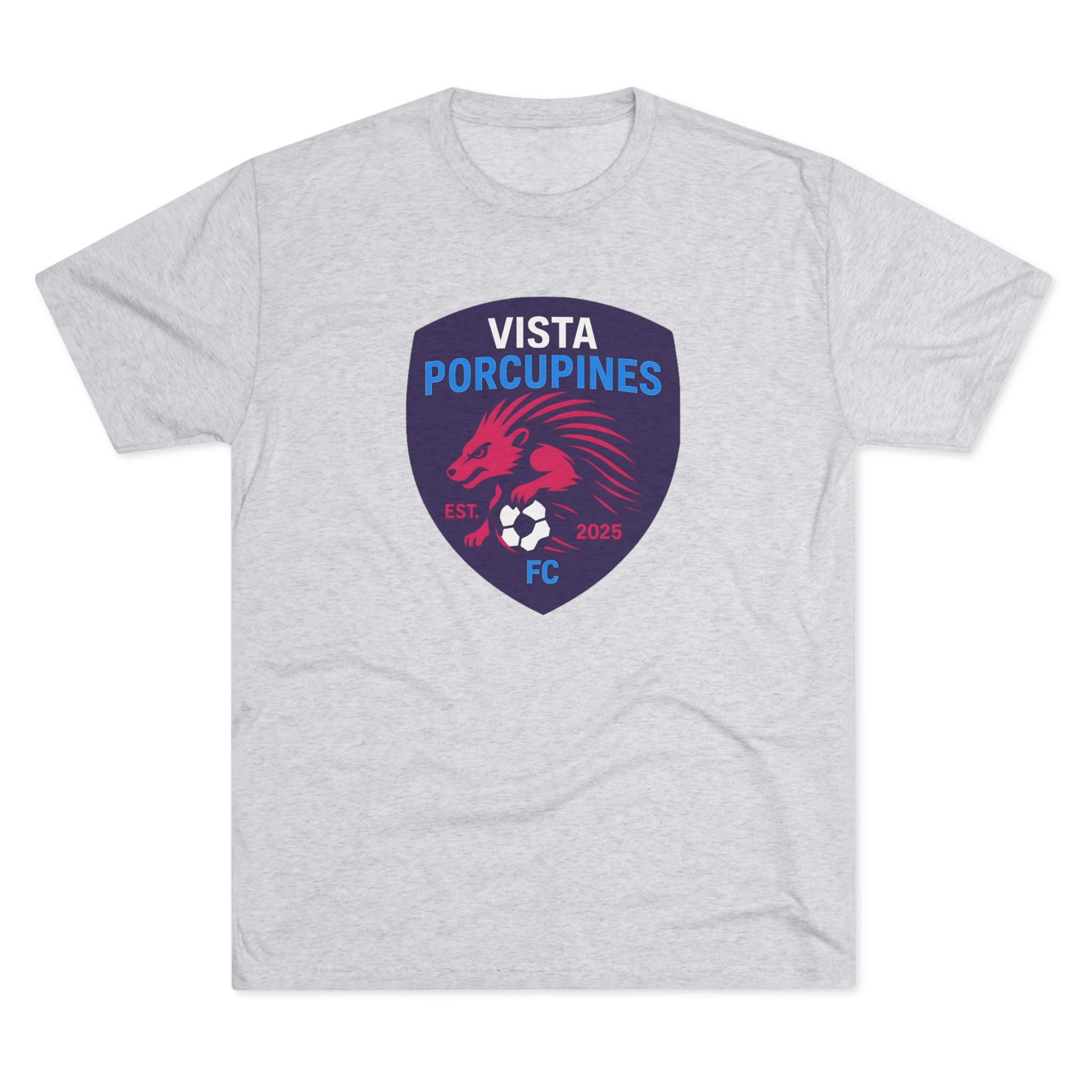 VISTA Porcupines ADULT Unisex Tri-Blend Crew Tee, ultimate softness