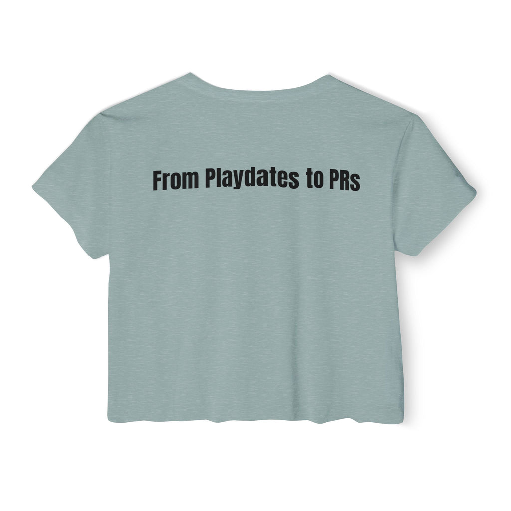 Mom Jeans and Power Cleans Crop Top | For CF competitions