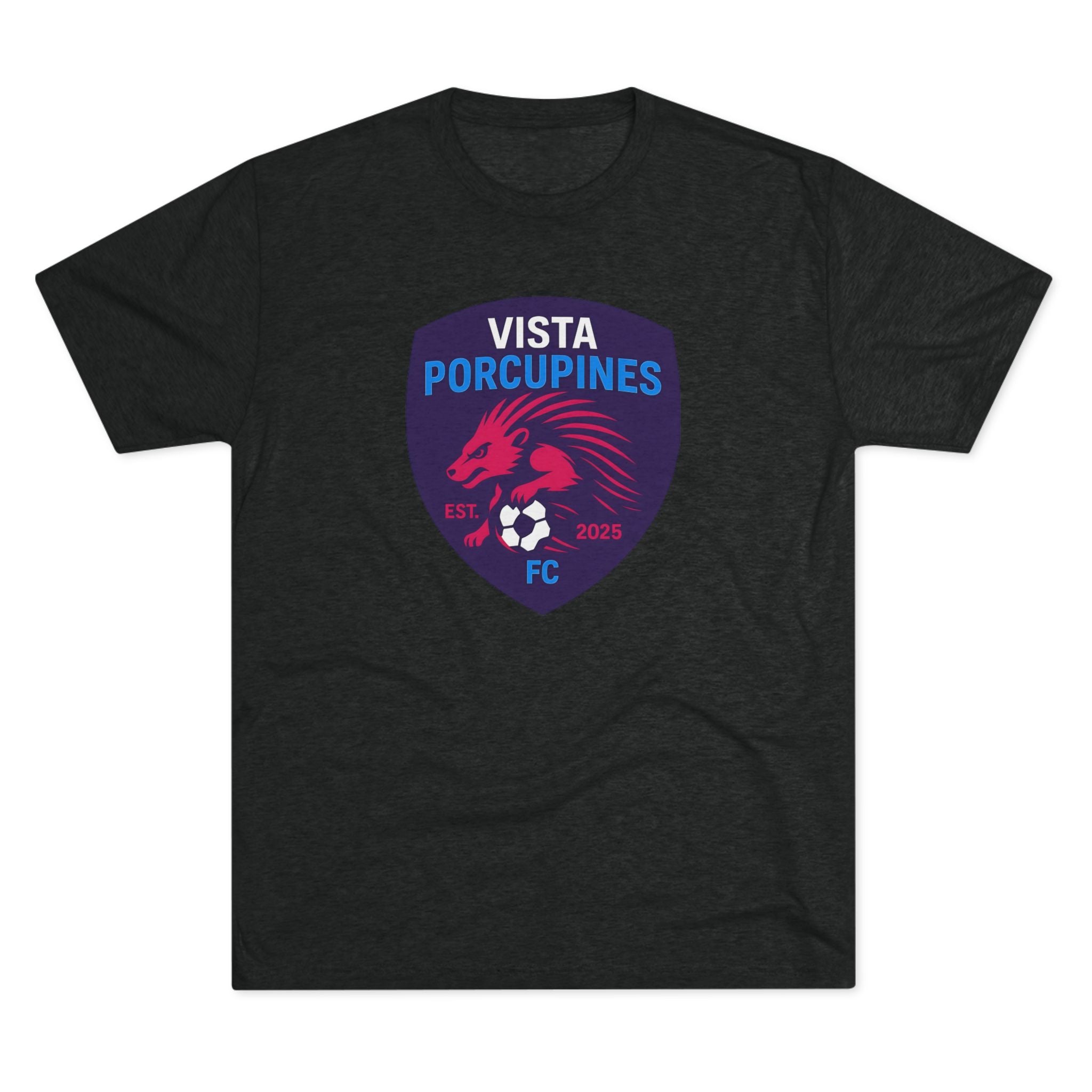 VISTA Porcupines ADULT Unisex Tri-Blend Crew Tee, ultimate softness
