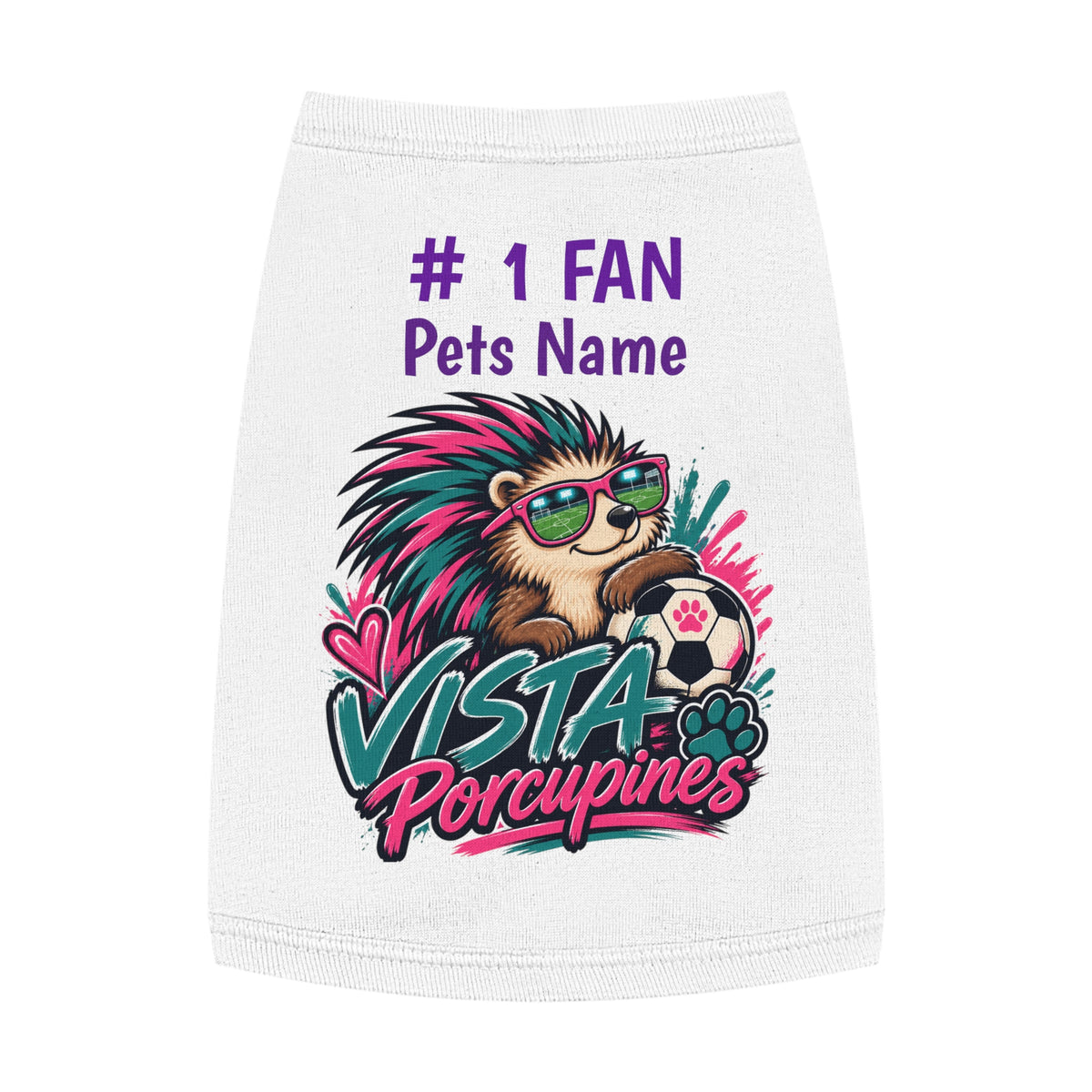 VISTA Porcupines 1 Fan Personalized Dog Shirt