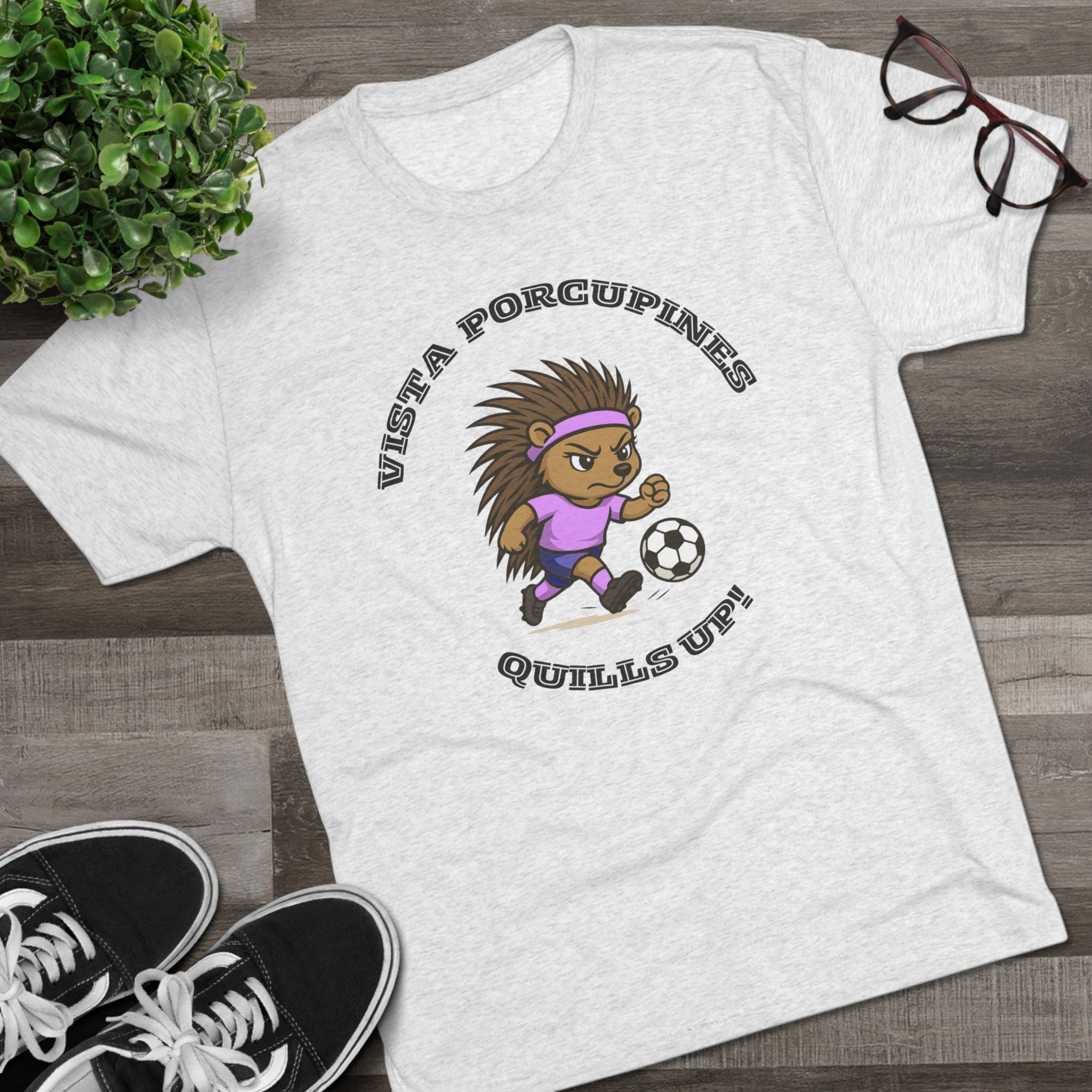 VISTA Porcupines 'Quills Up' ADULT Unisex Crew Tee,