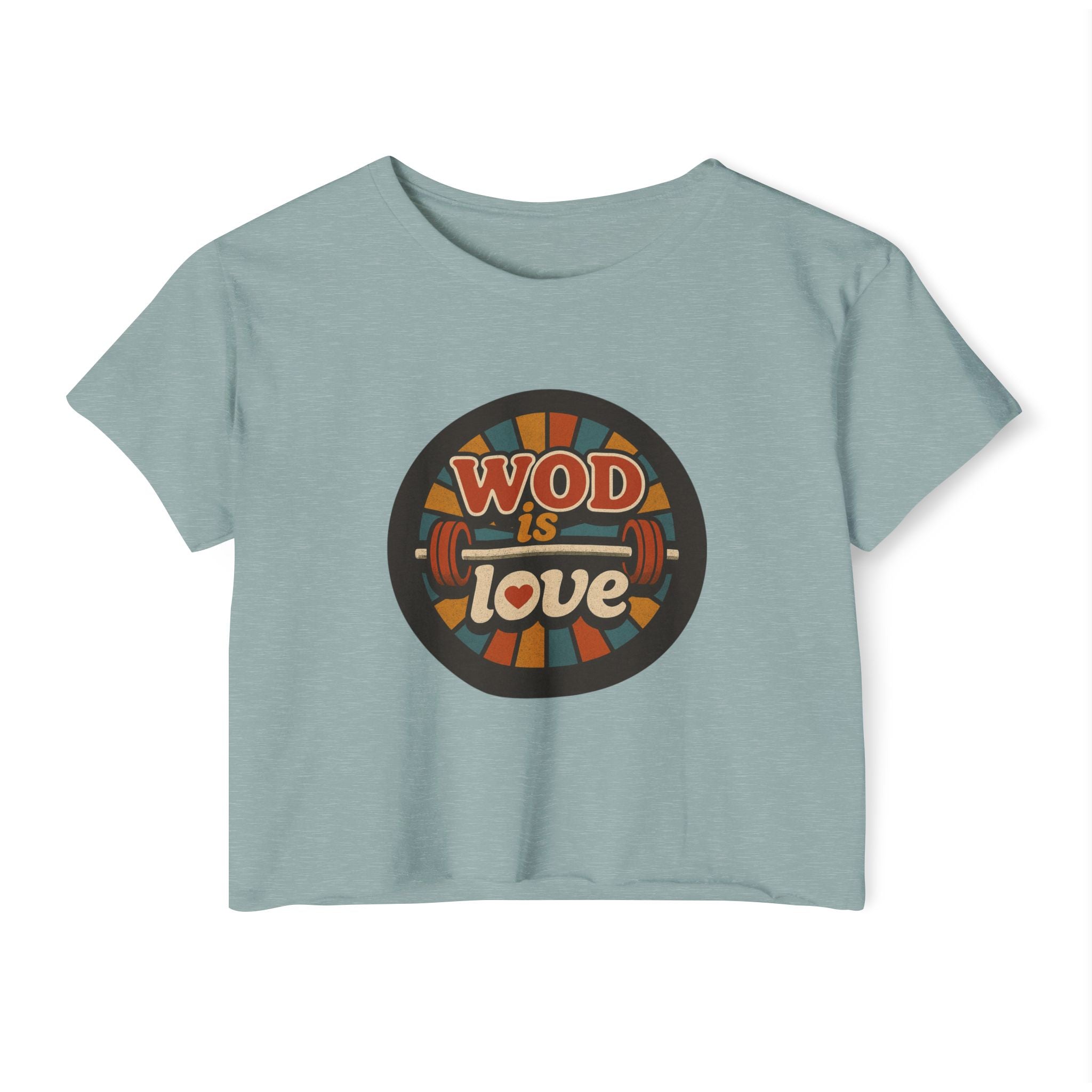 WOD Is Love Crop Top — Women’s CrossFit Festival Tee