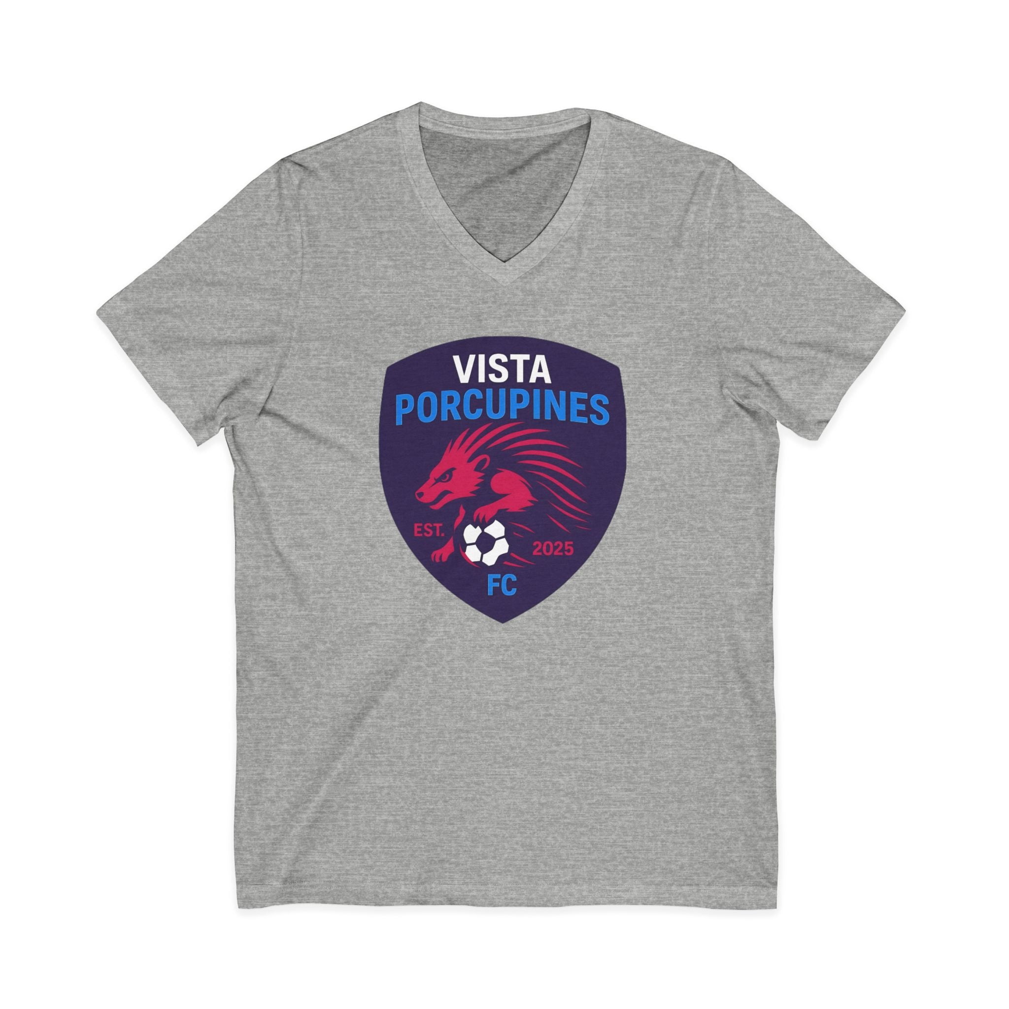 VISTA Porcupines ADULT Unisex Jersey Short Sleeve V-Neck Tee