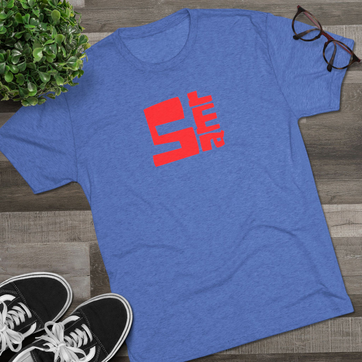 5 amr--Retro Red Tri-blend Tee