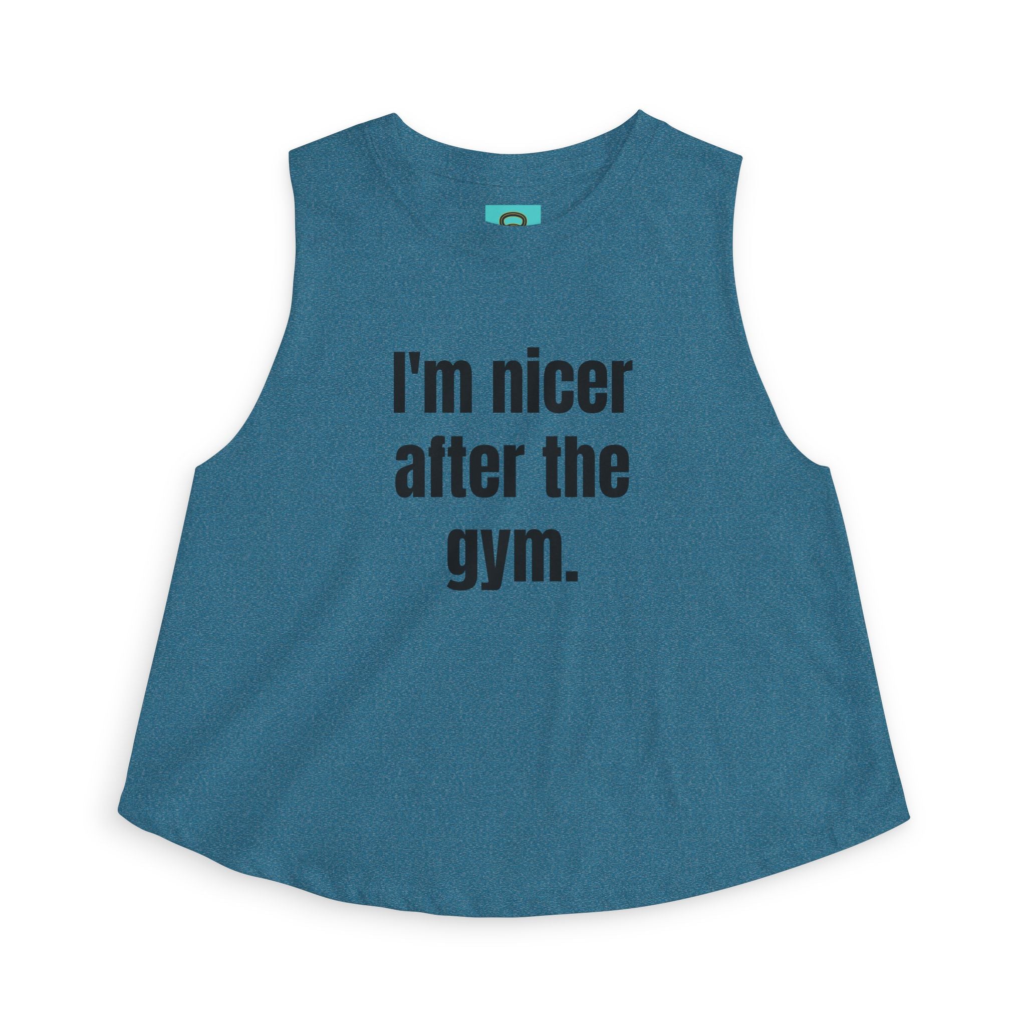 I'm Nicer After the Gym Crop Top — Women's Workout Tank