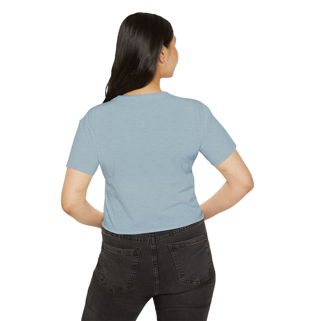 Vintage Pin-Up Crop Top — "What, like it's hard?" Tee