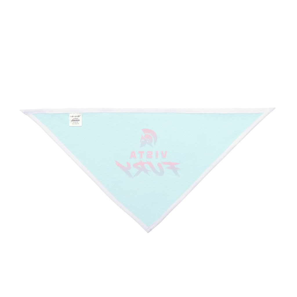 Vista Fury Pet Bandana - Retro Neon Spartan Logo Dog & Cat Accessory