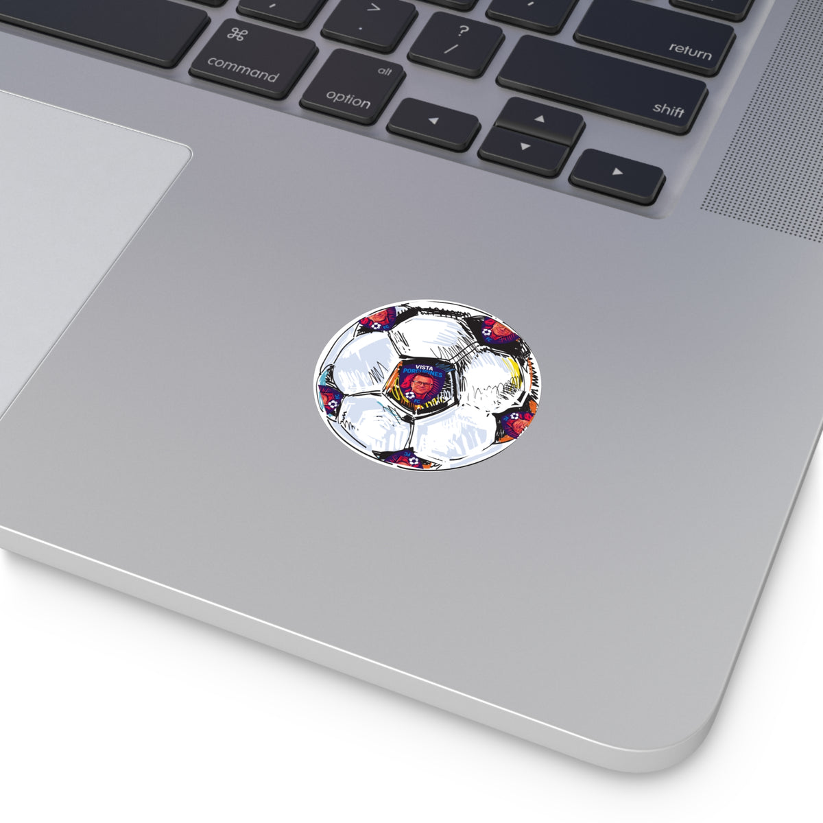 VISTA Porcupines KEVIN Soccer Ball Vinyl Sticker