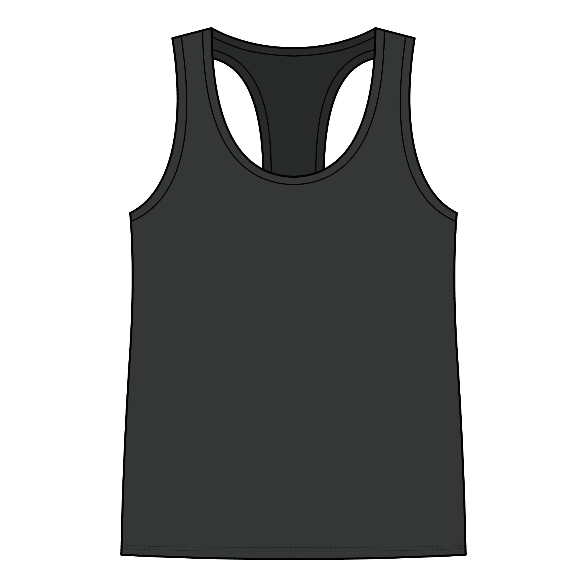 It's Fine Women's Jersey Racerback Tank