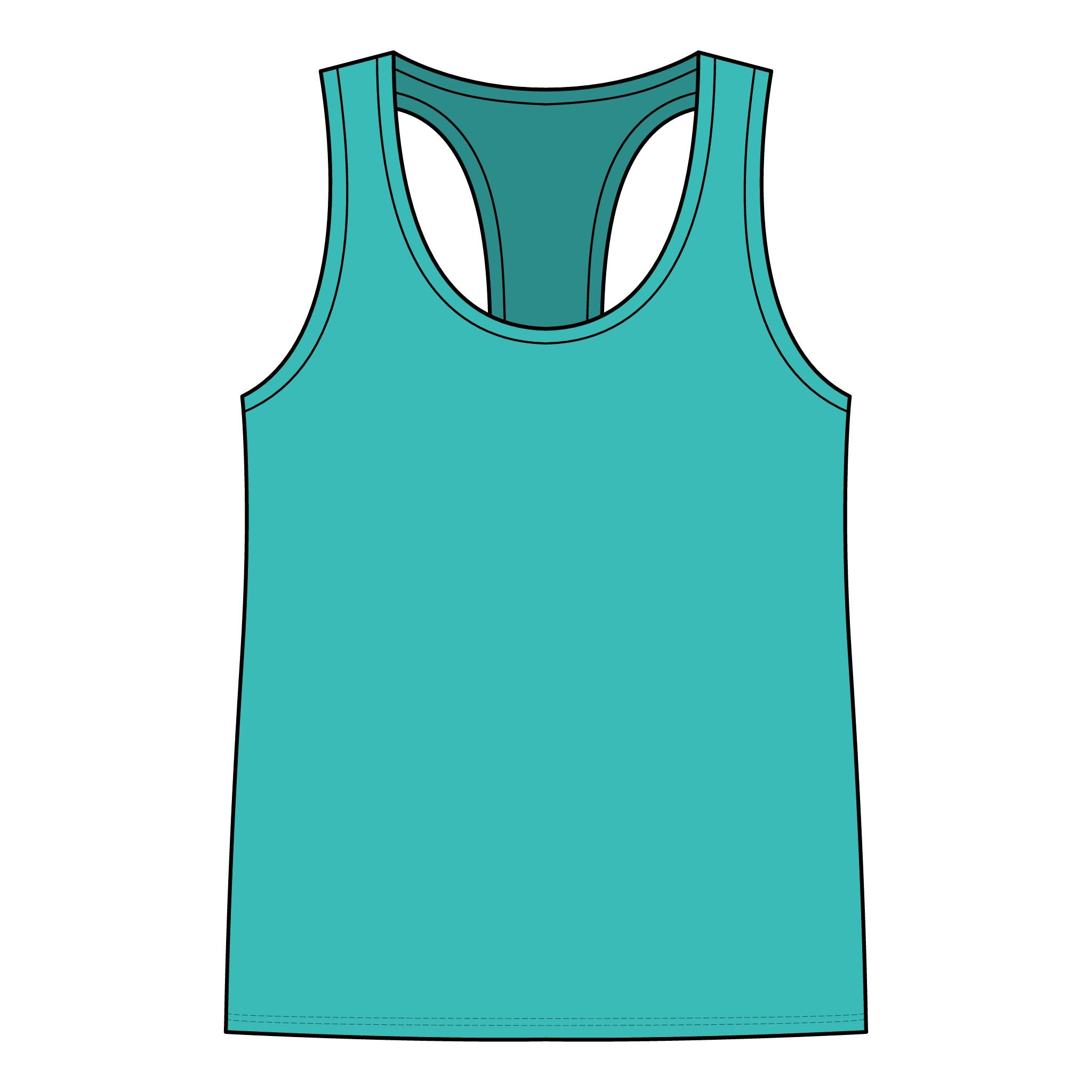 It's Fine Women's Jersey Racerback Tank