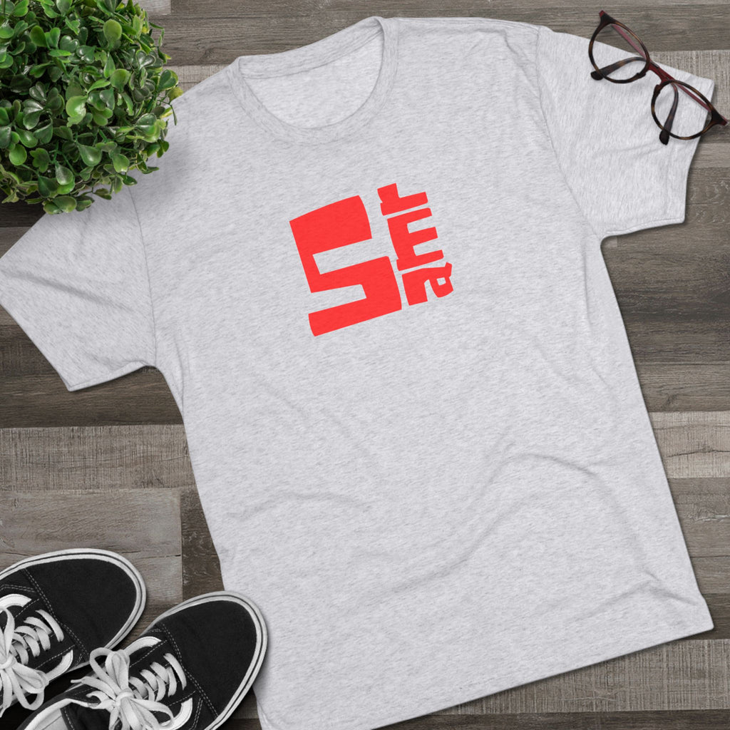 5 amr--Retro Red Tri-blend Tee