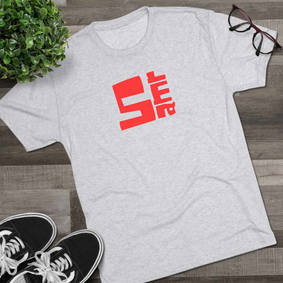5 amr--Retro Red Tri-blend Tee