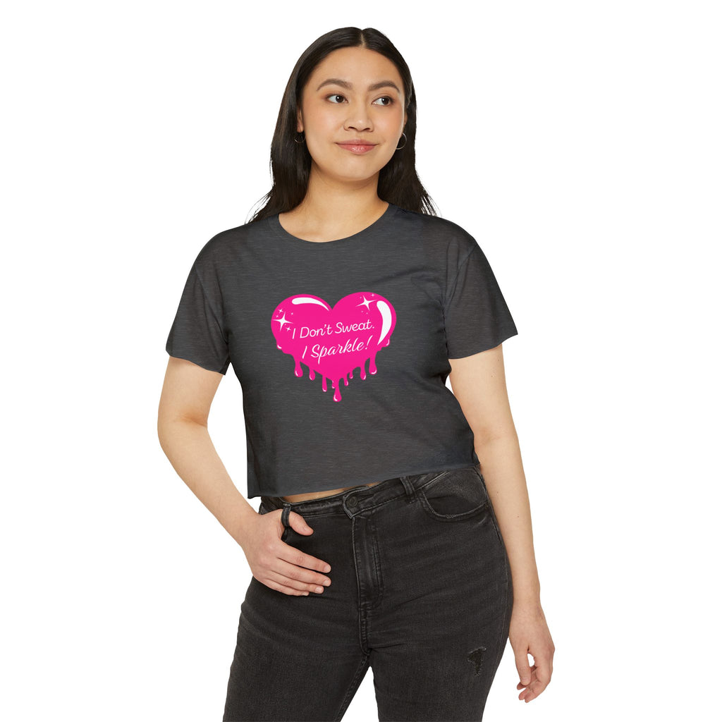 I Don't Sweat I Sparkle Crop Top