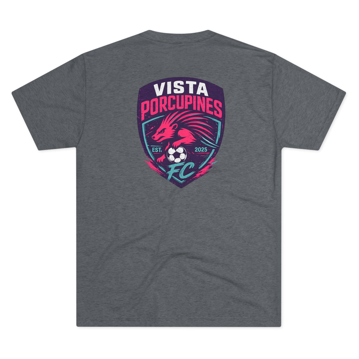 New Vista Porcupines FC Tri-blend Tee