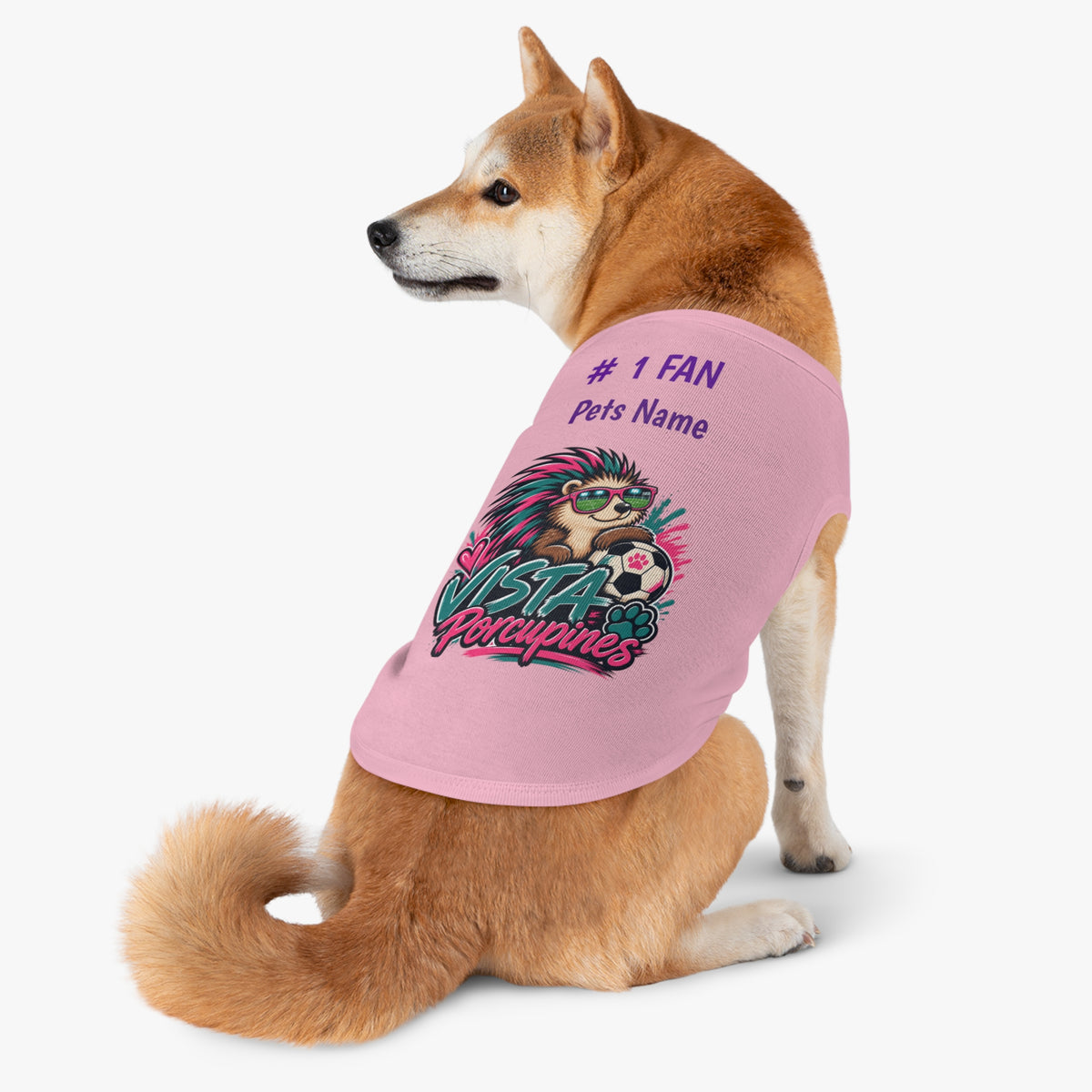 VISTA Porcupines 1 Fan Personalized Dog Shirt