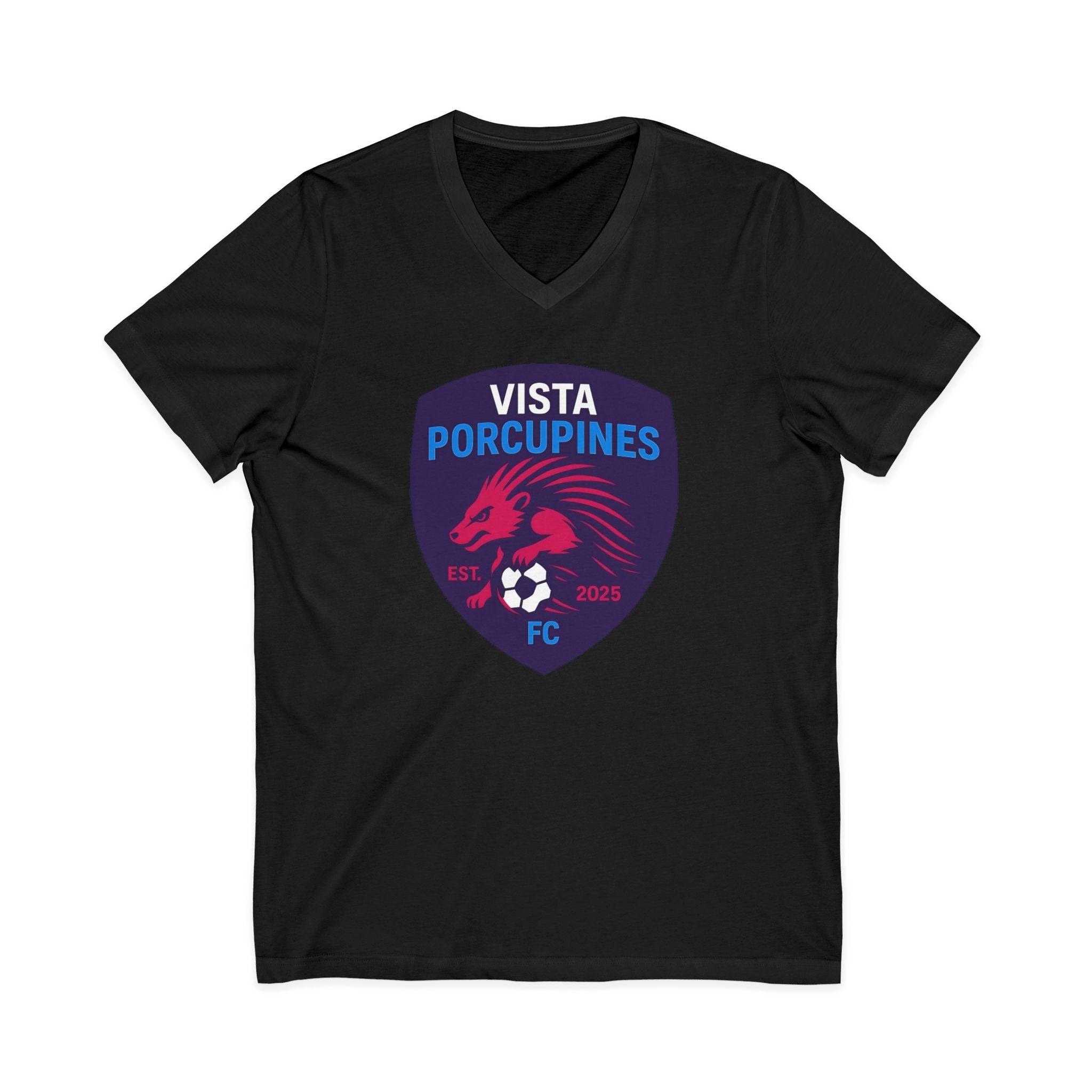 VISTA Porcupines ADULT Unisex Jersey Short Sleeve V-Neck Tee
