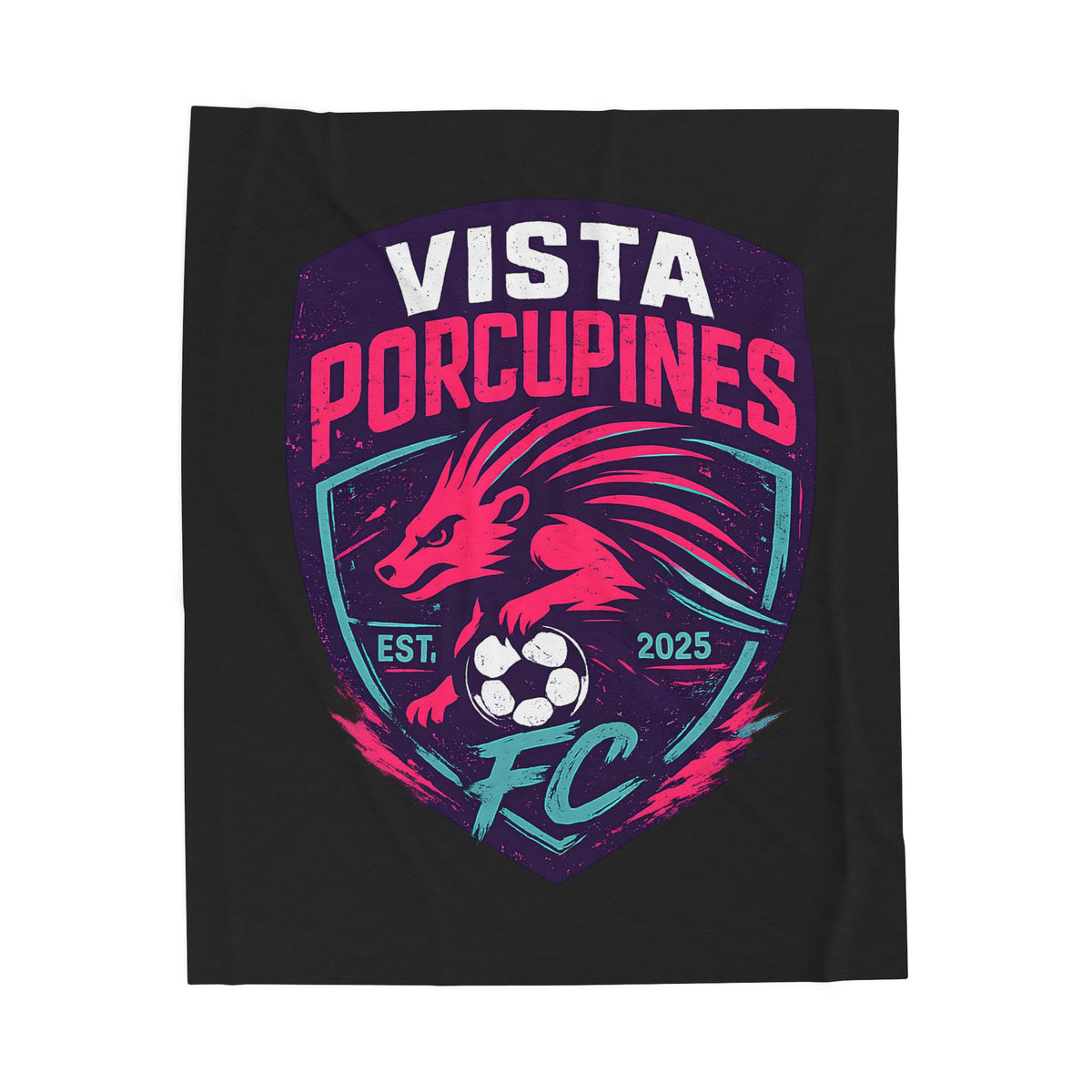 VISTA Porcupines -Vibrant Plush Blanket for Sports Lovers