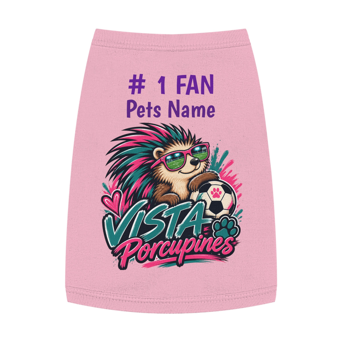 VISTA Porcupines 1 Fan Personalized Dog Shirt
