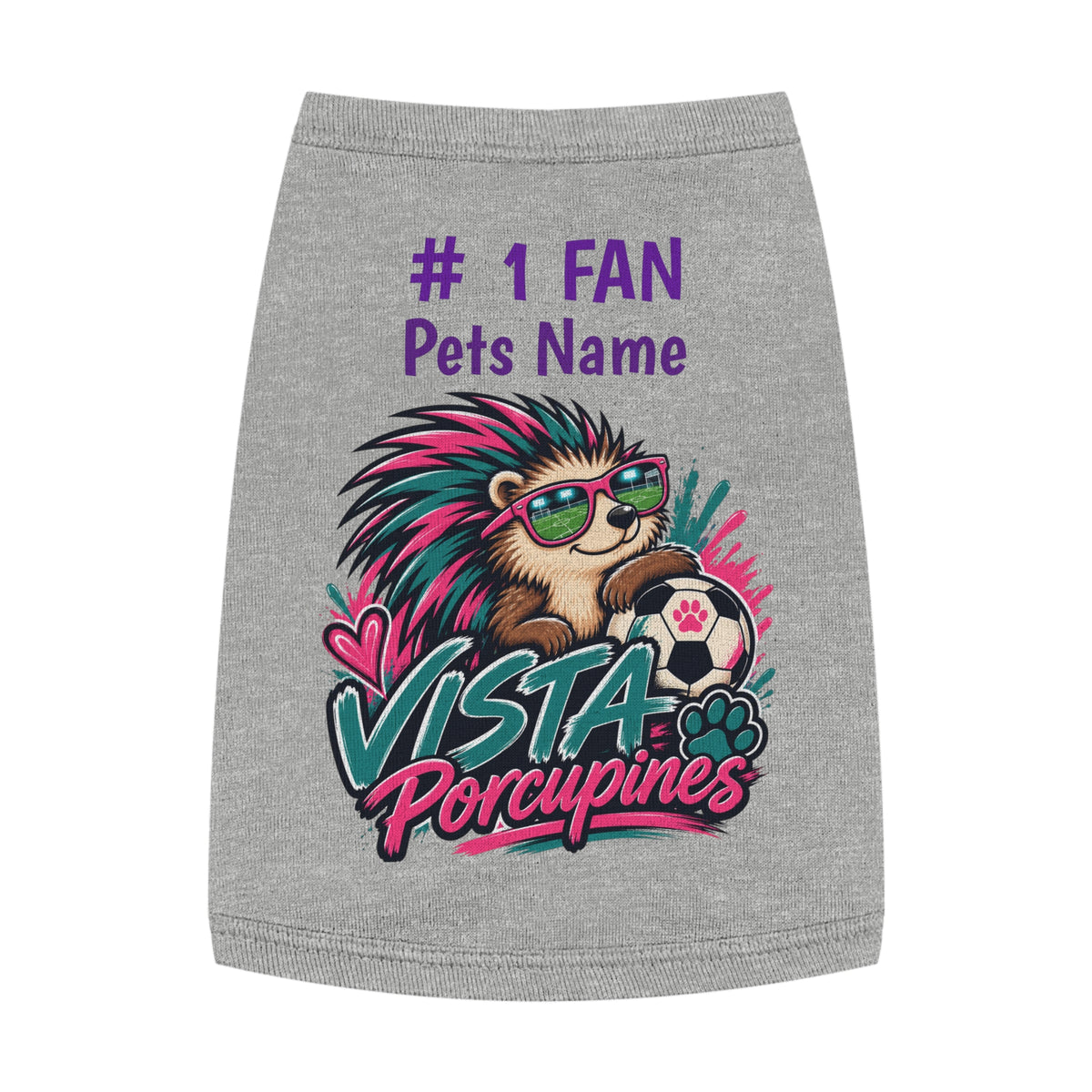 VISTA Porcupines 1 Fan Personalized Dog Shirt