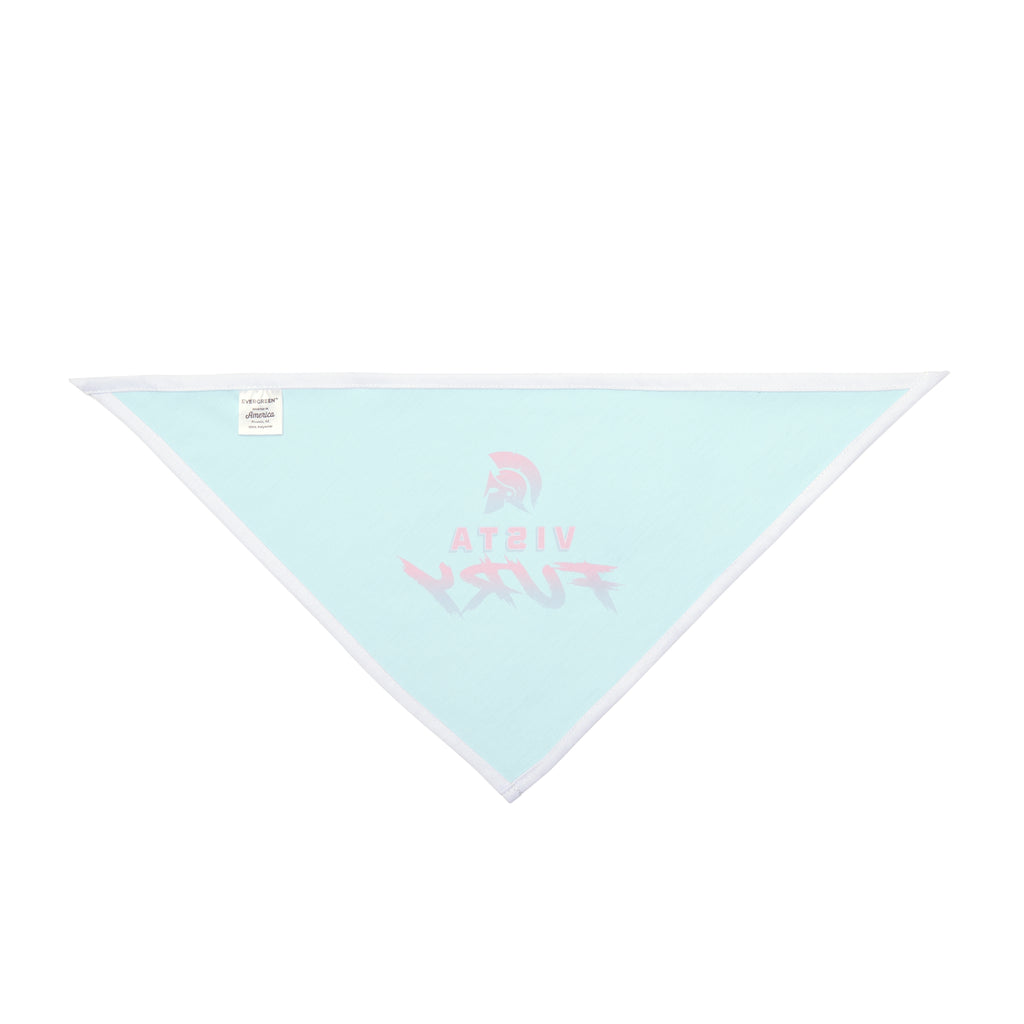 Vista Fury Pet Bandana - Retro Neon Spartan Logo Dog & Cat Accessory