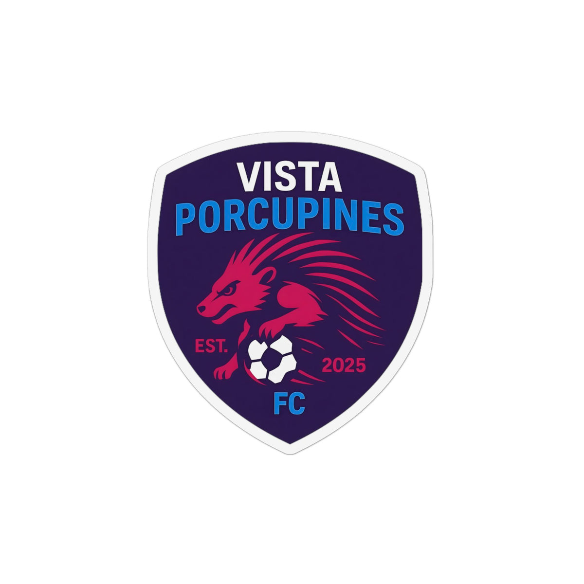 VISTA Porcupines FC Team Crest  Magnet