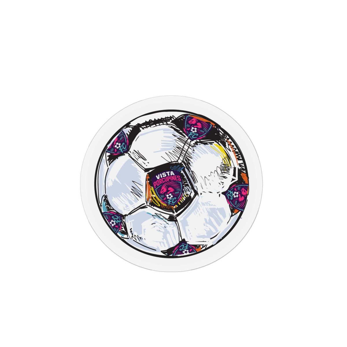 VISTA Porcupine Soccer Ball Magnet
