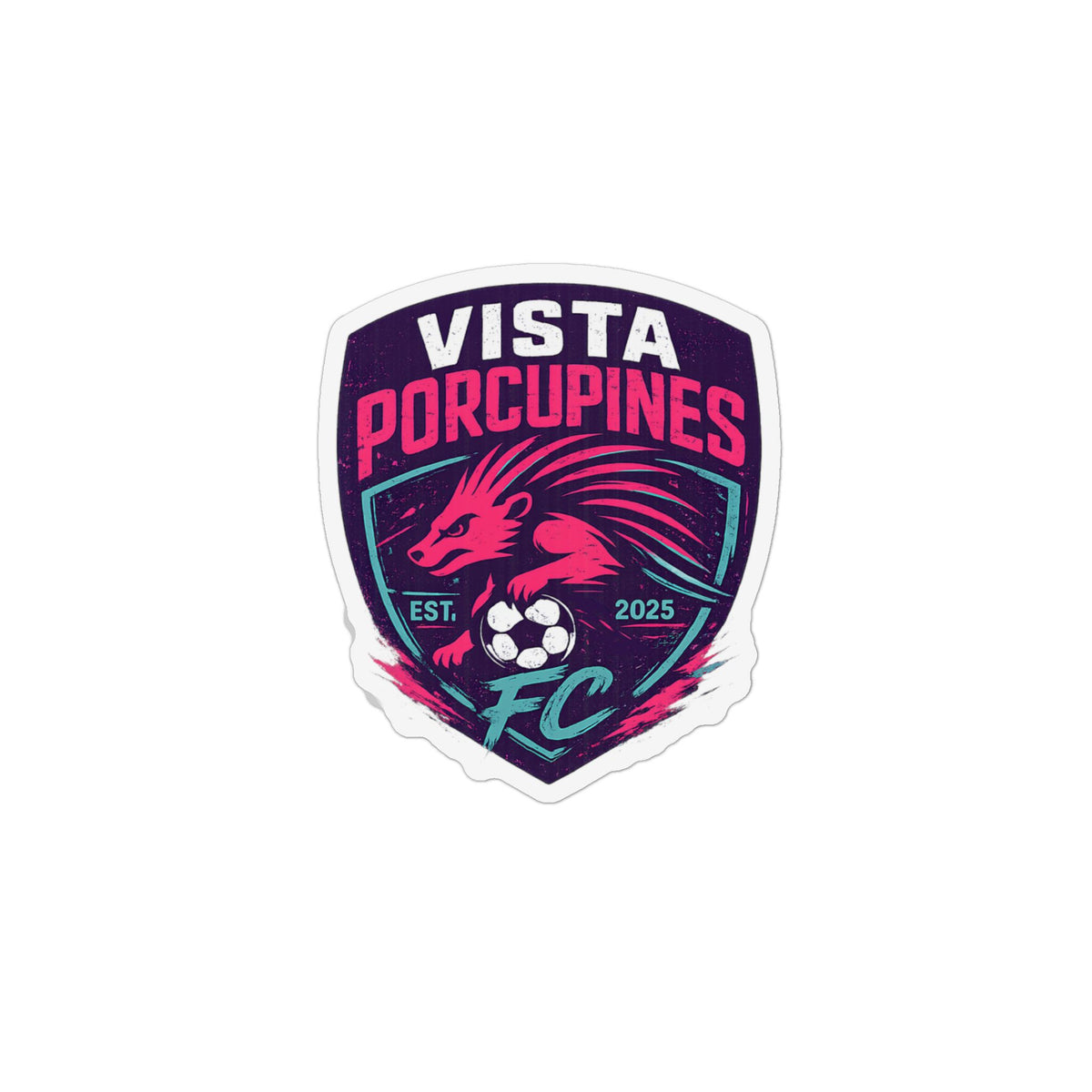 Custom Shape Magnet — Vista Porcupines FC Soccer Team Crest