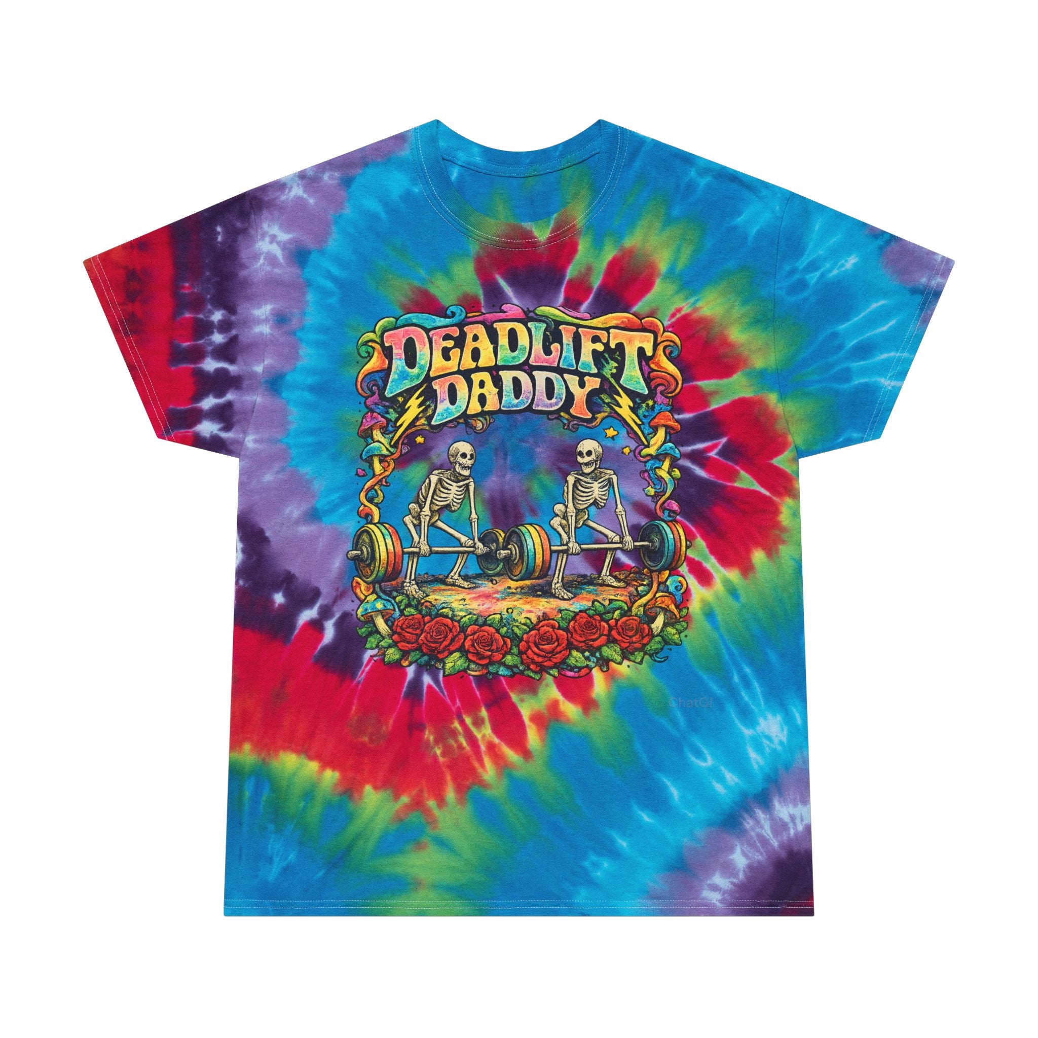Deadlift Daddy Tie-Dye Spiral Tee