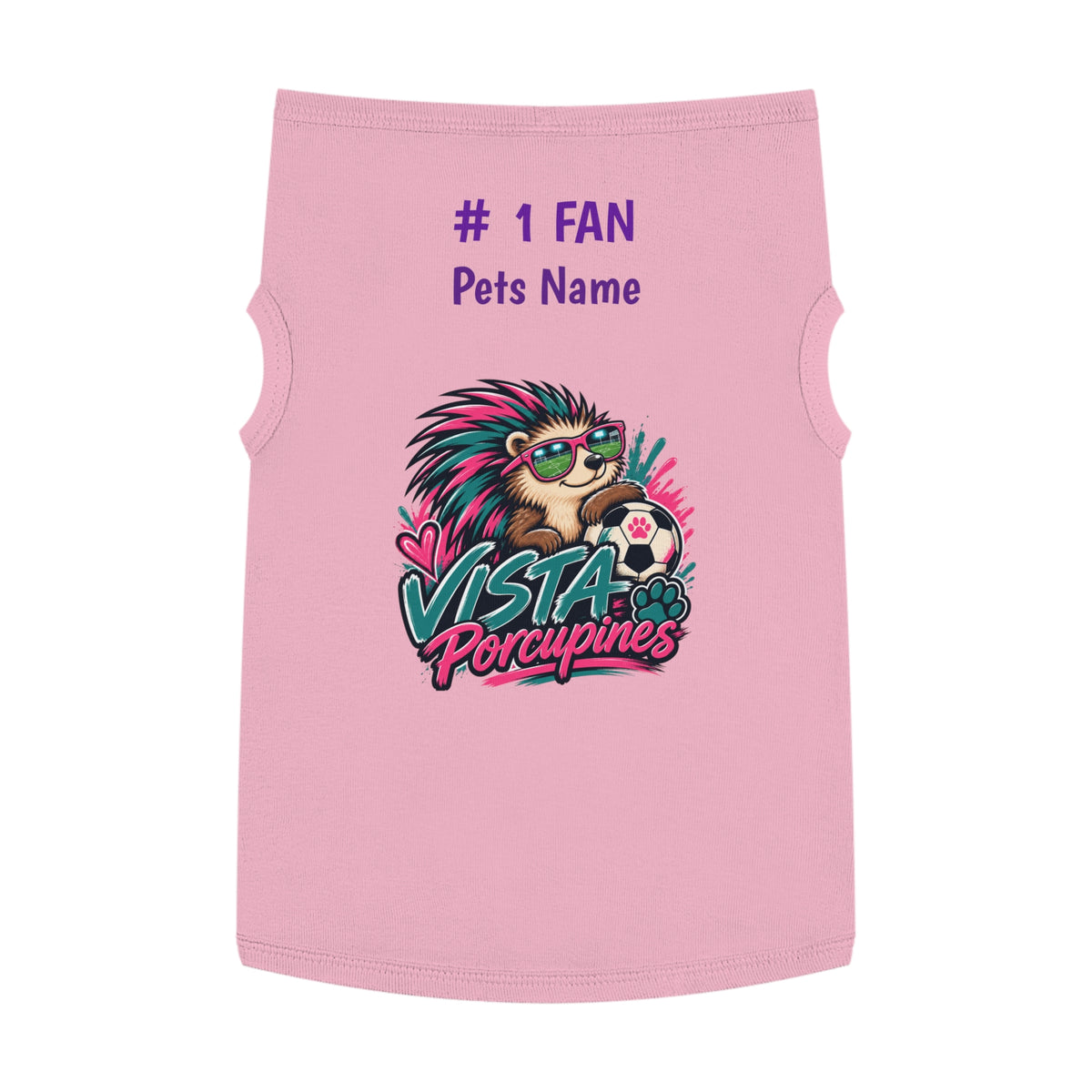 VISTA Porcupines 1 Fan Personalized Dog Shirt