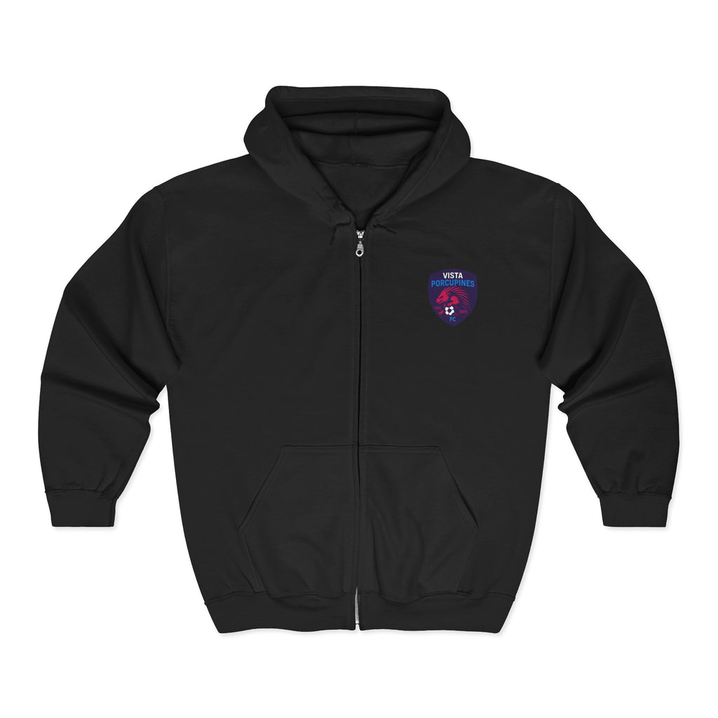 VISTA Porcupines EMBROIDERED ADULT Unisex Heavy Blend Full Zip Hooded Sweatshirt