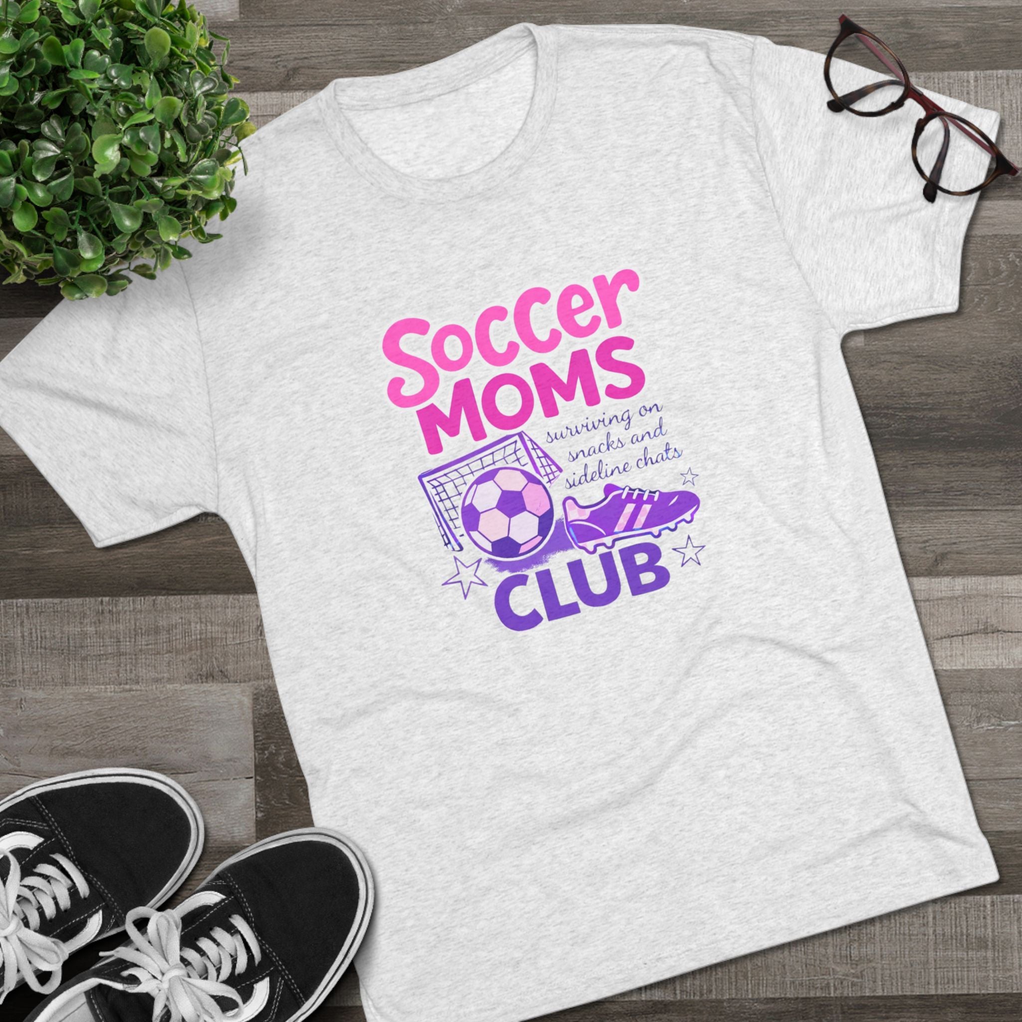 Soccer Moms Club- Uni-sex Tri-blend (so soft!)Tee - VISTA Porcupines